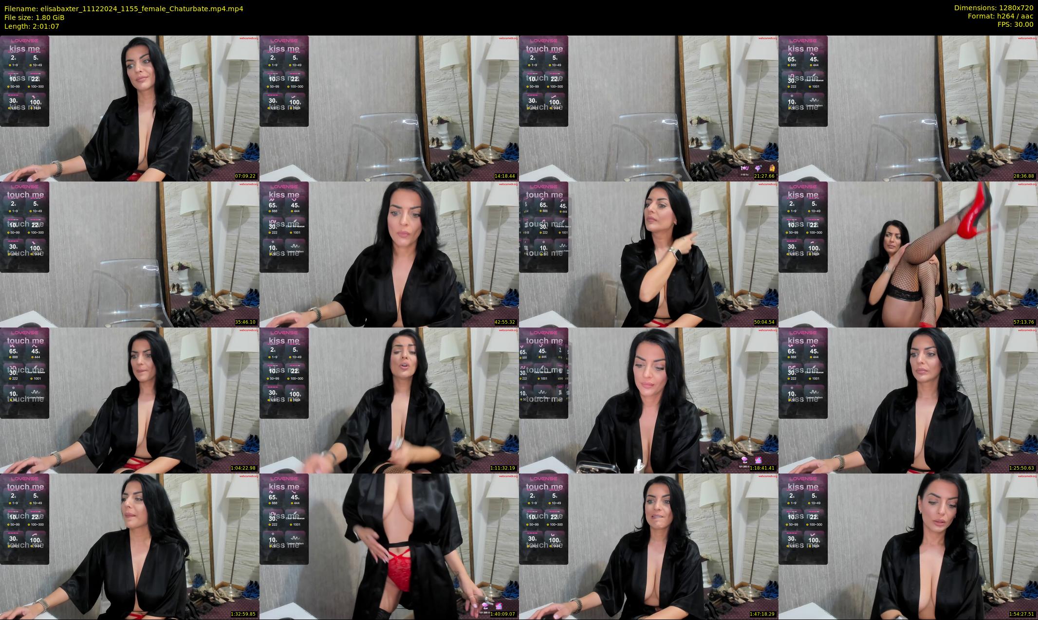 elisabaxter — 122 minute Chaturbate female cam show recording, 720p, Dec 11, 2024