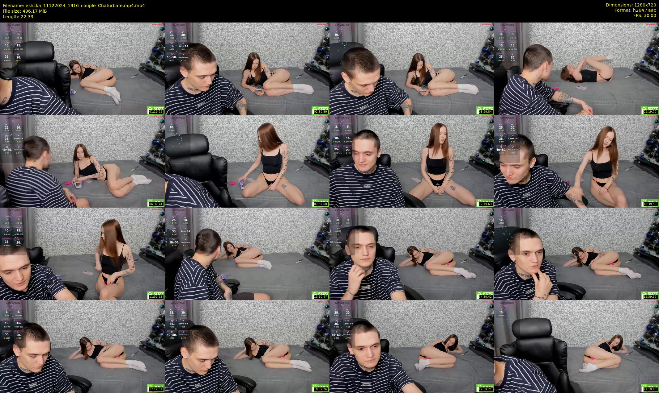 eshcka — 23 minute Chaturbate couple cam show recording, 720p, Dec 11, 2024
