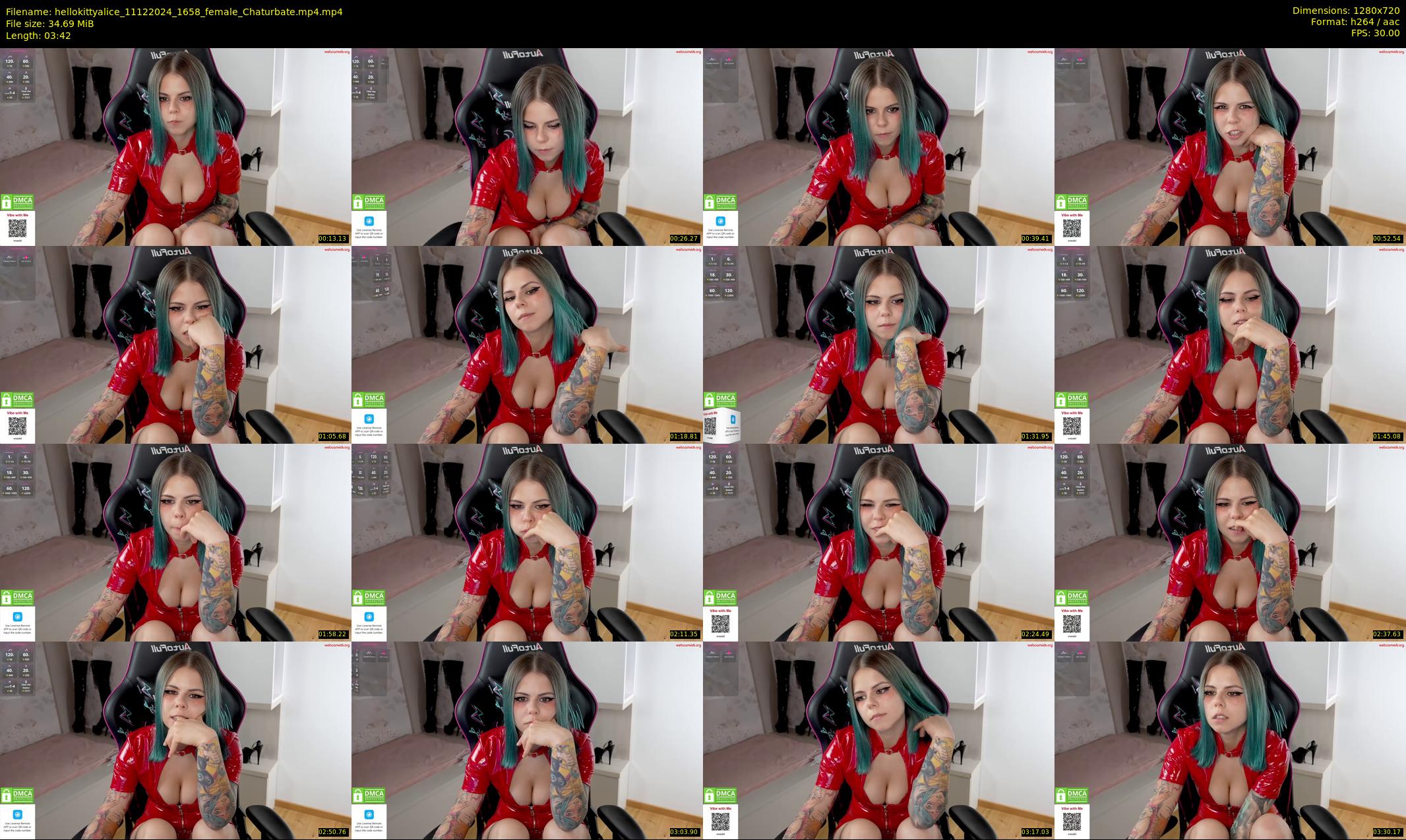 hellokittyalice — 4 minute Chaturbate female cam show recording, 720p, Dec 11, 2024
