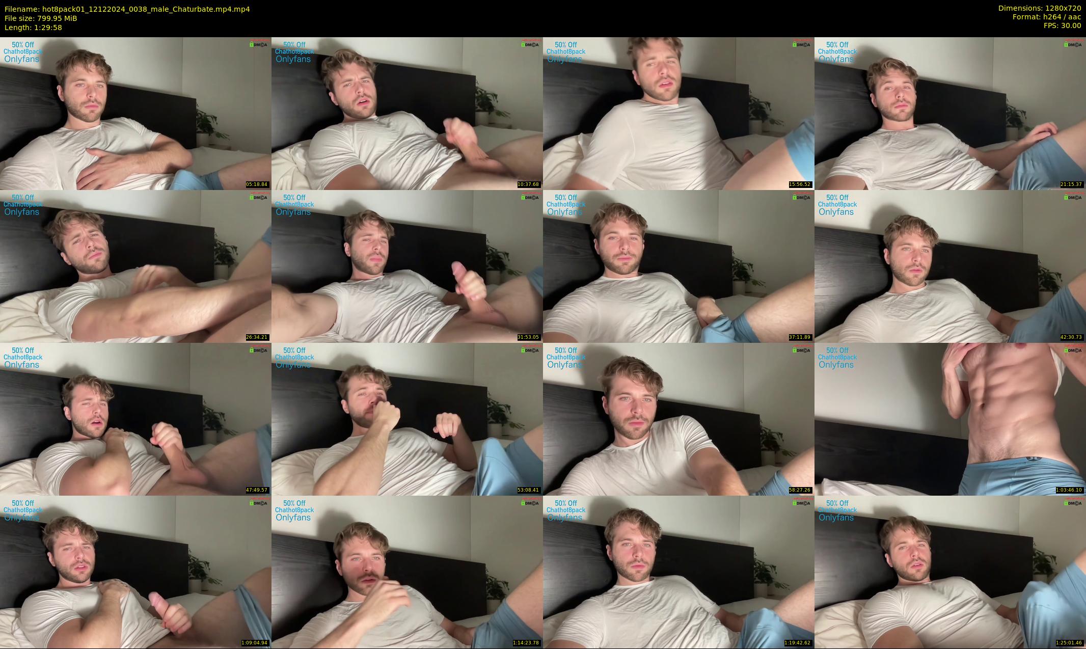 hot8pack01 — 90 minute Chaturbate male cam show recording, 720p, Dec 12, 2024