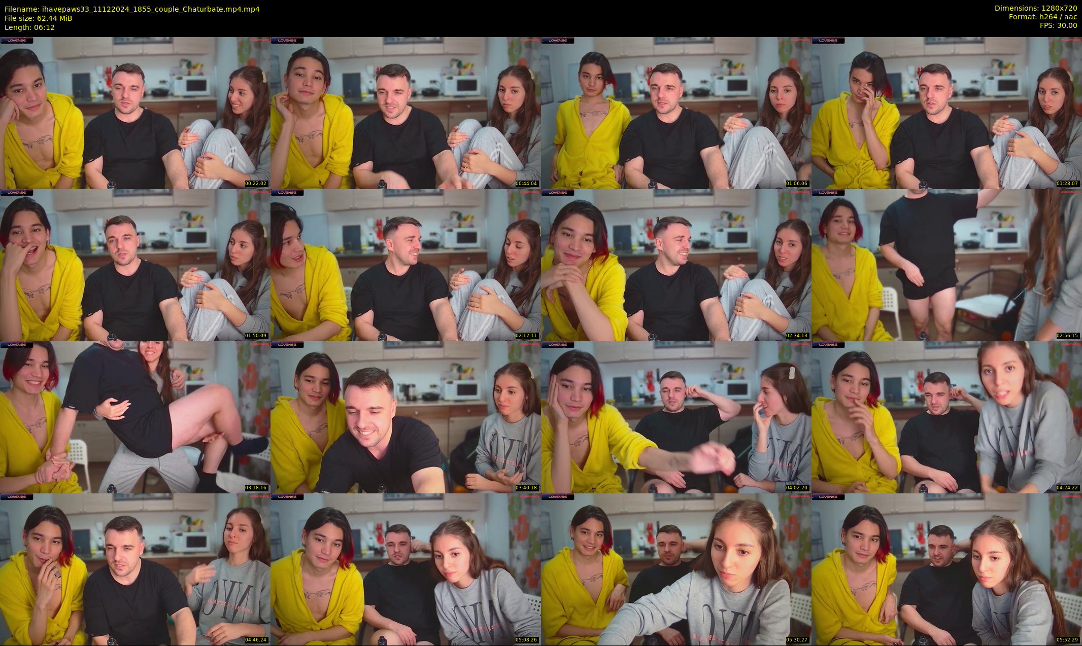 ihavepaws33 — 7 minute Chaturbate couple cam show recording, 720p, Dec 11, 2024