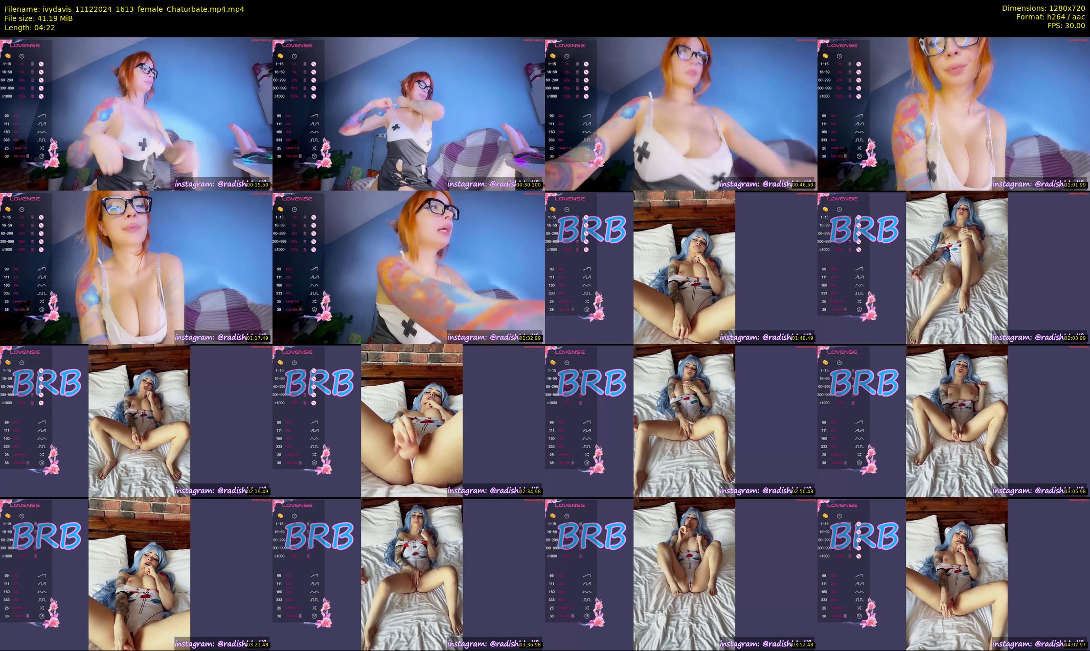 ivydavis — 5 minute Chaturbate female cam show recording, 720p, Dec 11, 2024
