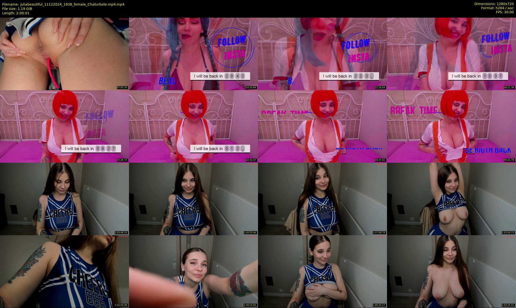 juliabeautiful — 121 minute Chaturbate female cam show recording, 720p, Dec 11, 2024