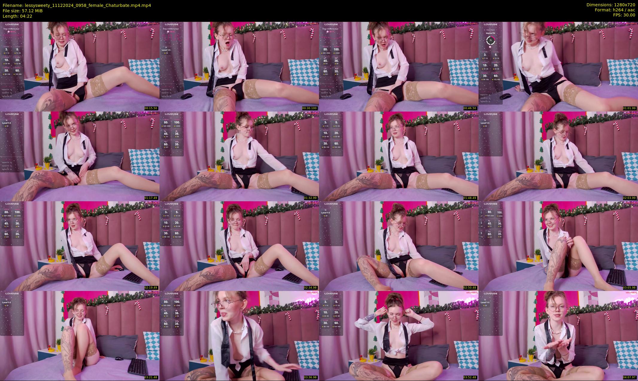 lessysweety — 5 minute Chaturbate female cam show recording, 720p, Dec 11, 2024