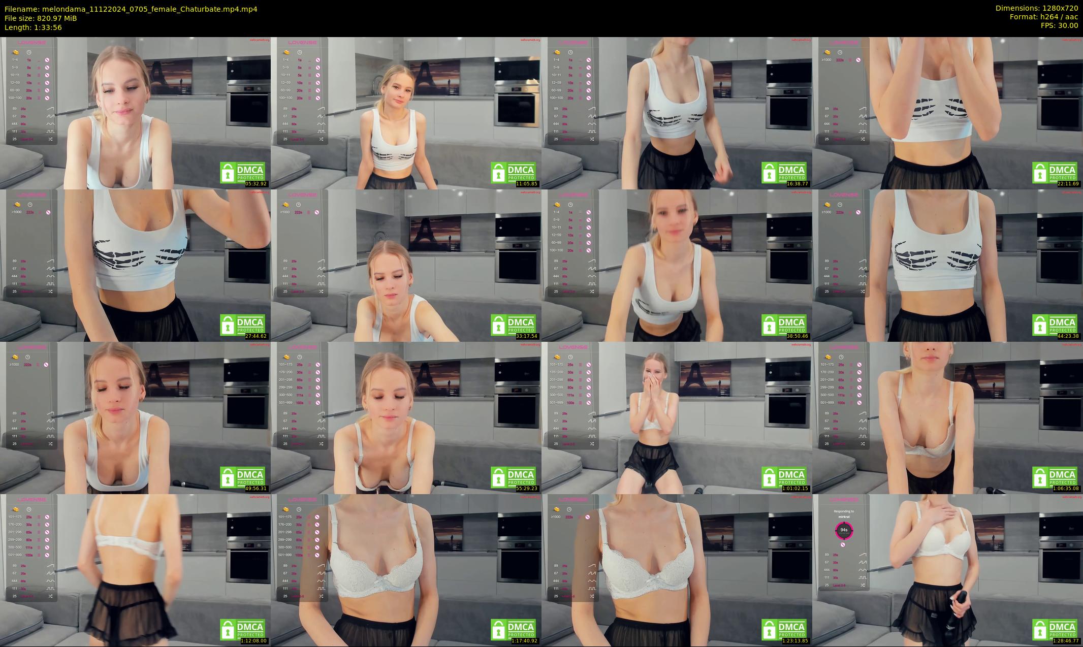 melondama — 94 minute Chaturbate female cam show recording, 720p, Dec 11, 2024
