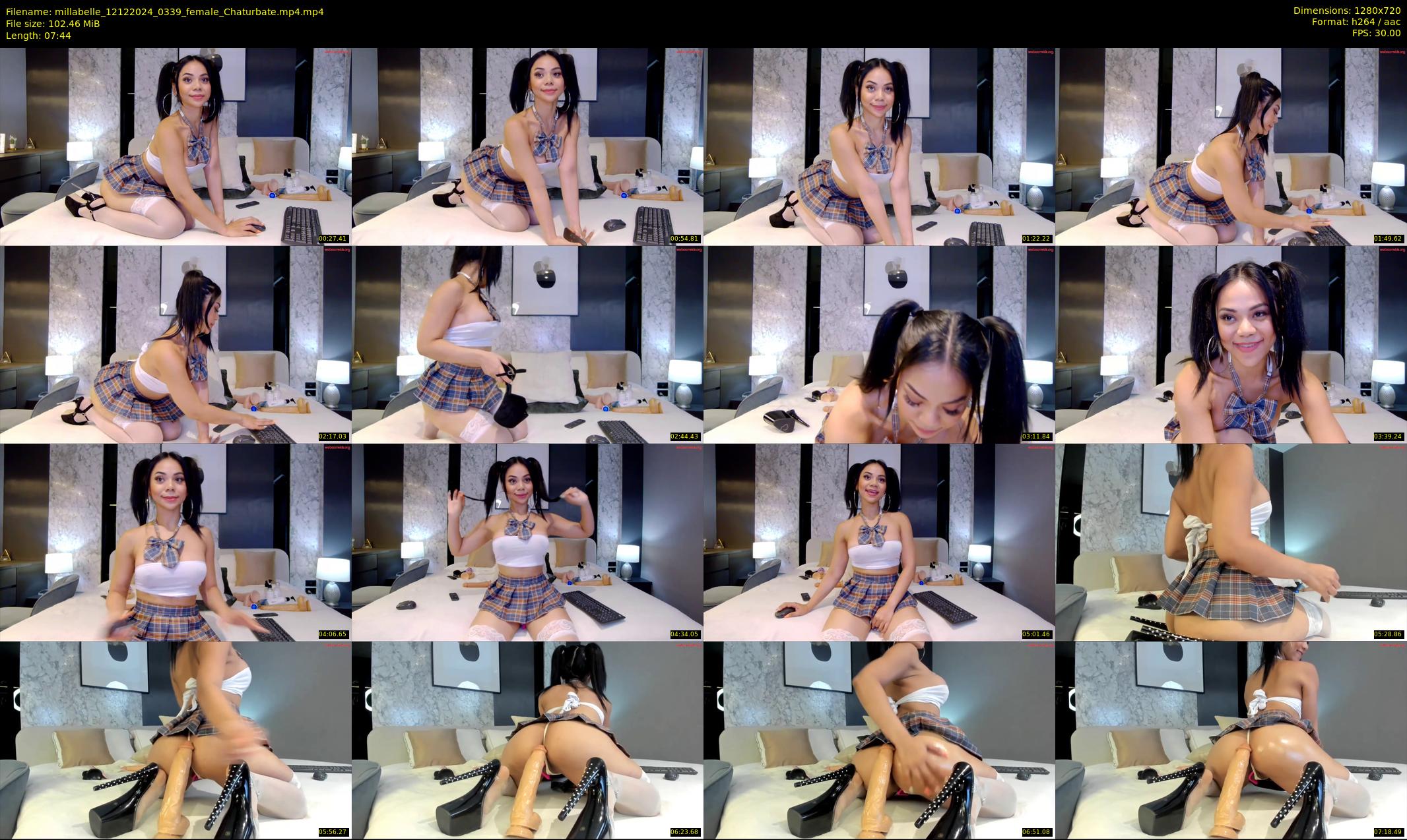 millabelle — 8 minute Chaturbate female cam show recording, 720p, Dec 12, 2024