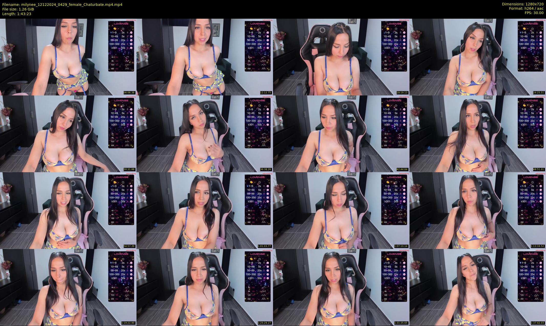 milynee — 104 minute Chaturbate female cam show recording, 720p, Dec 12, 2024
