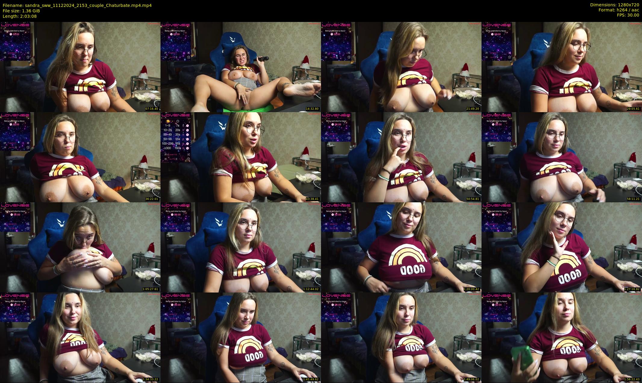 sandra_sww — 124 minute Chaturbate couple cam show recording, 720p, Dec 11, 2024