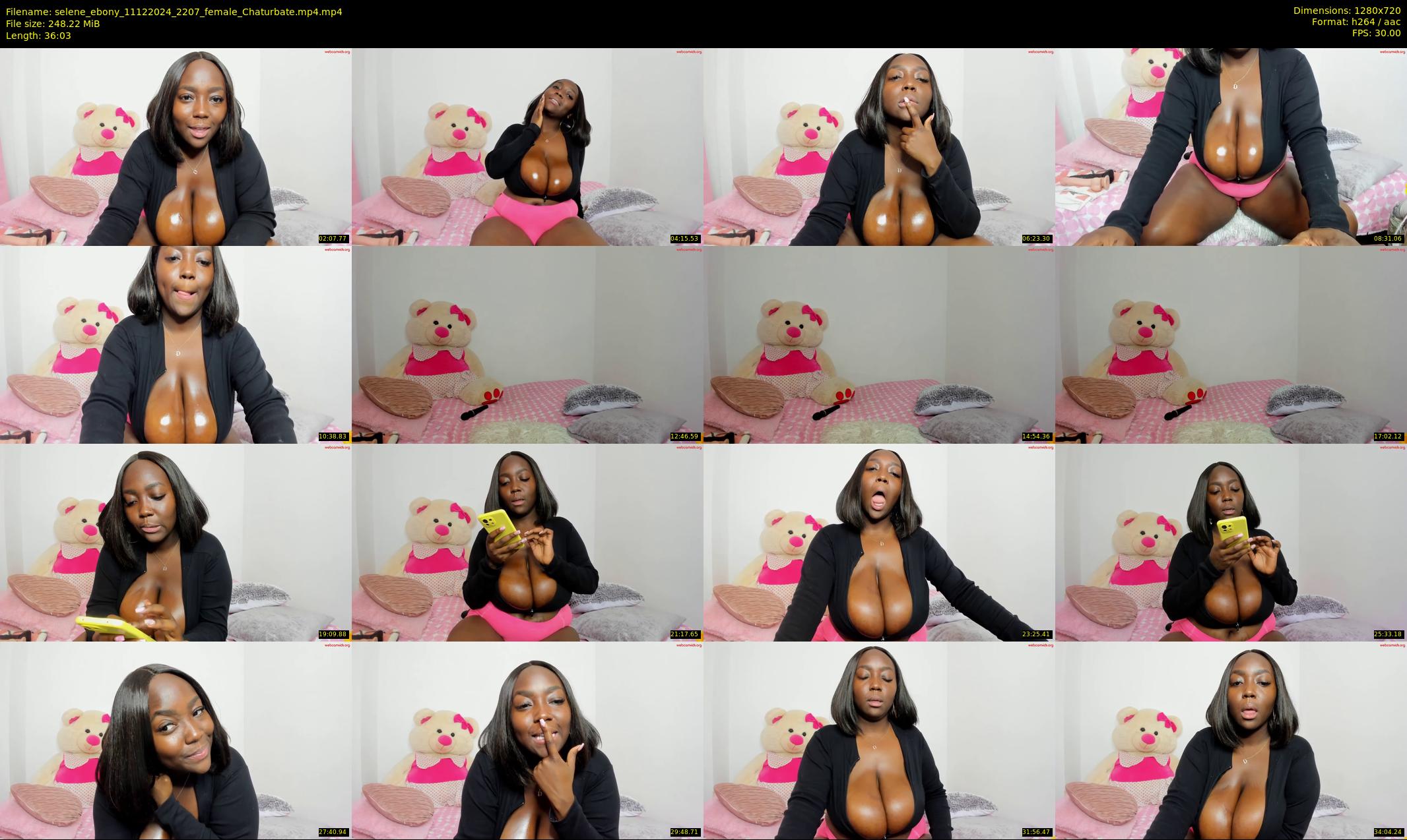 selene_ebony — 37 minute Chaturbate female cam show recording, 720p, Dec 11, 2024