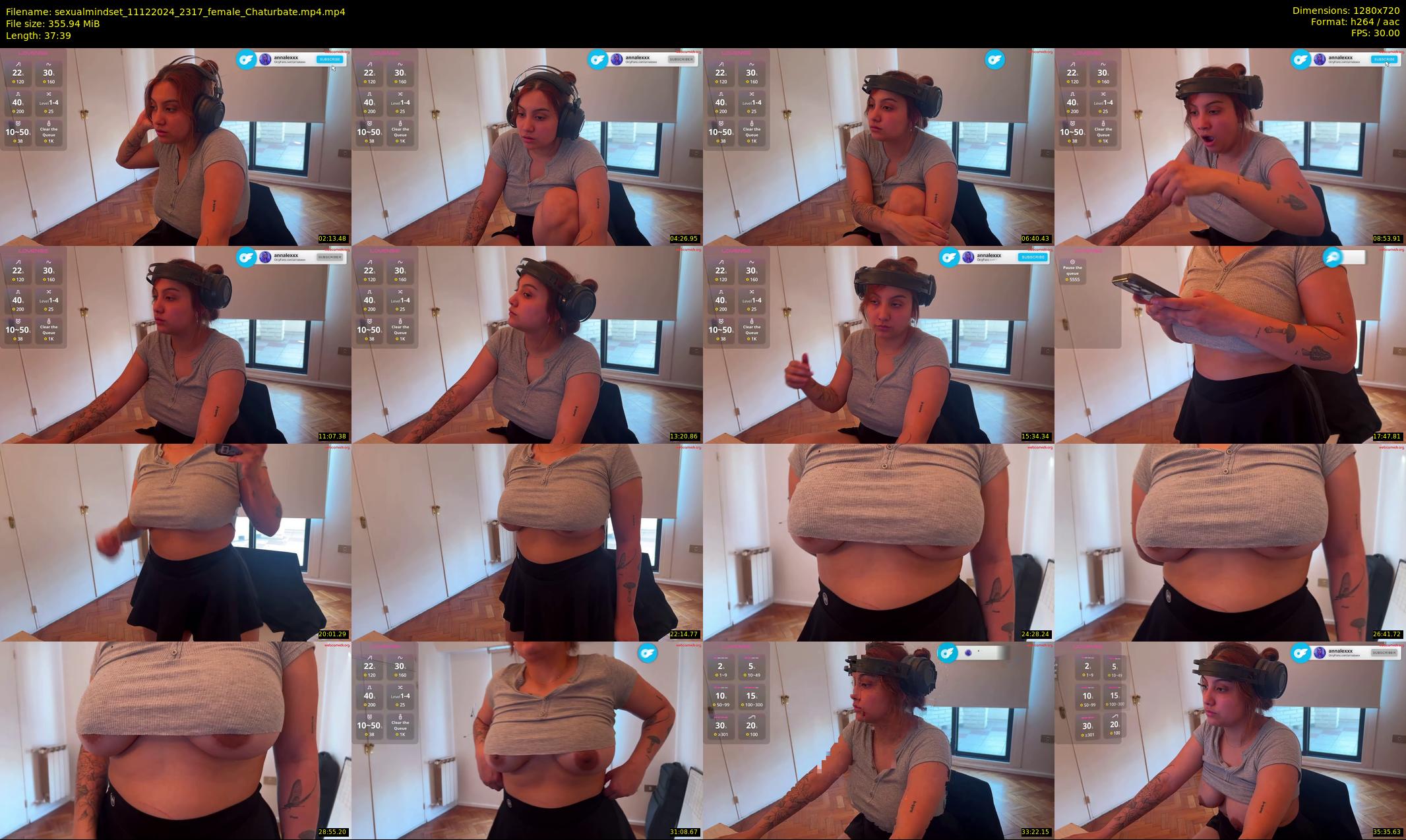 sexualmindset — 38 minute Chaturbate female cam show recording, 720p, Dec 11, 2024