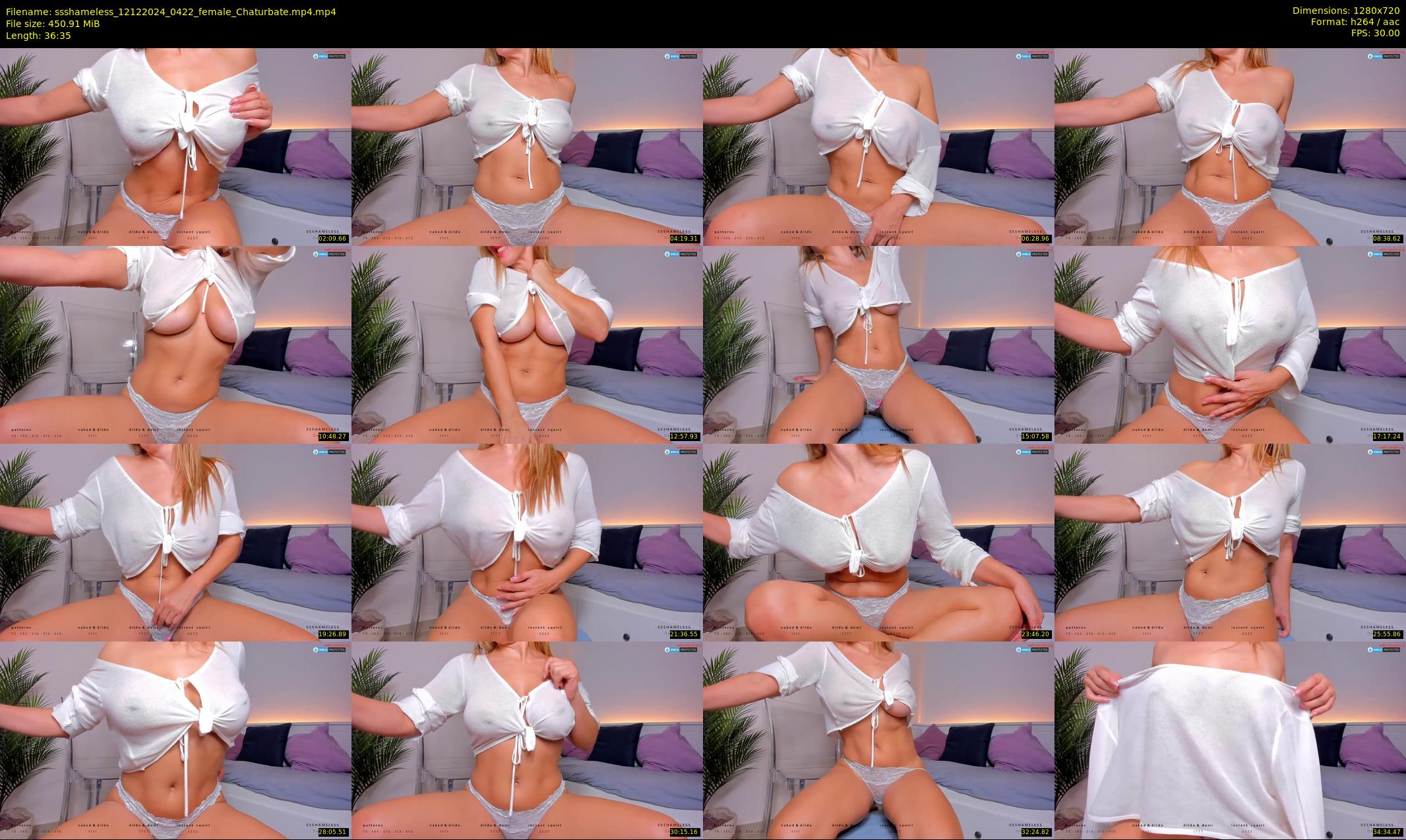ssshameless — 37 minute Chaturbate female cam show recording, 720p, Dec 12, 2024