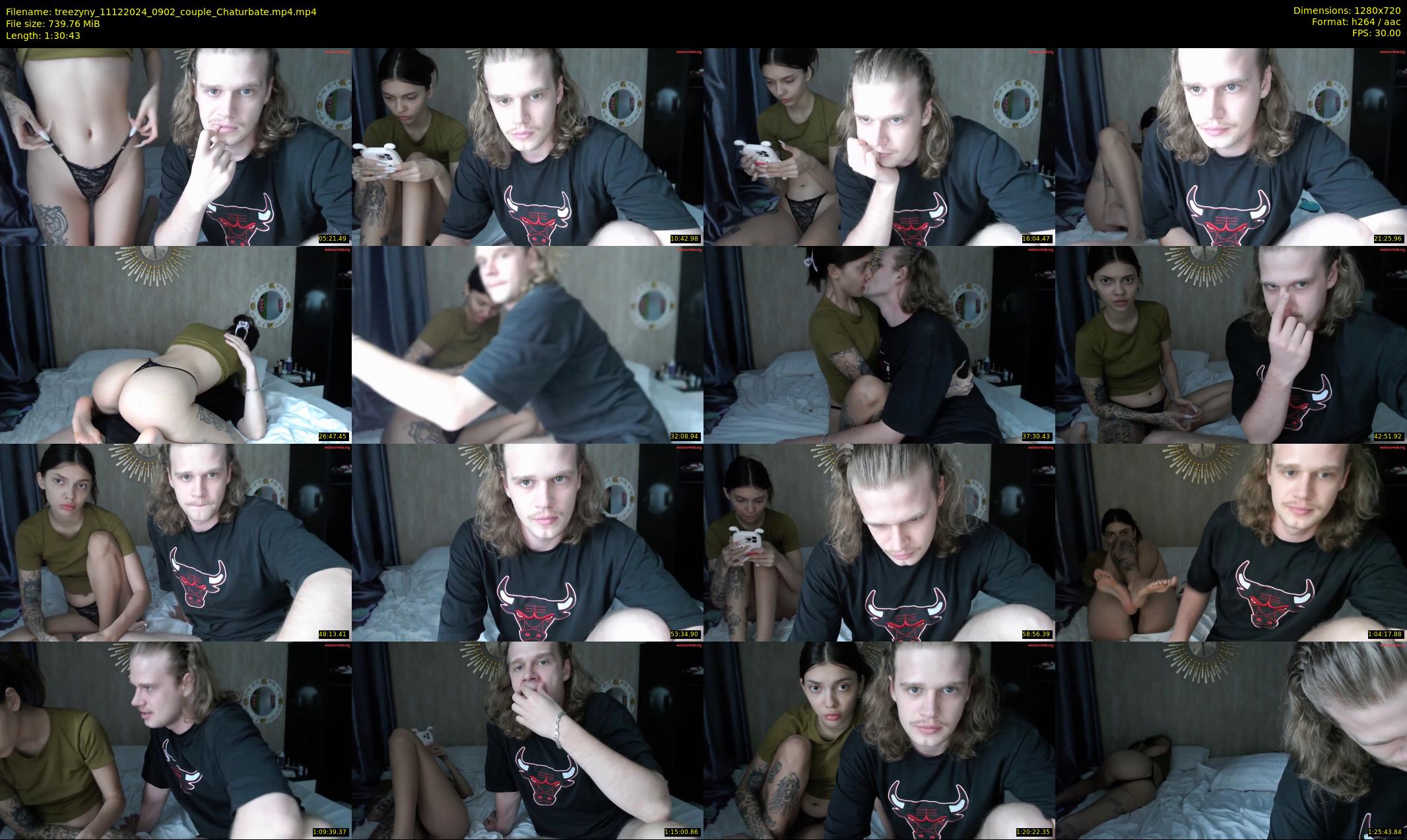 treezyny — 91 minute Chaturbate couple cam show recording, 720p, Dec 11, 2024