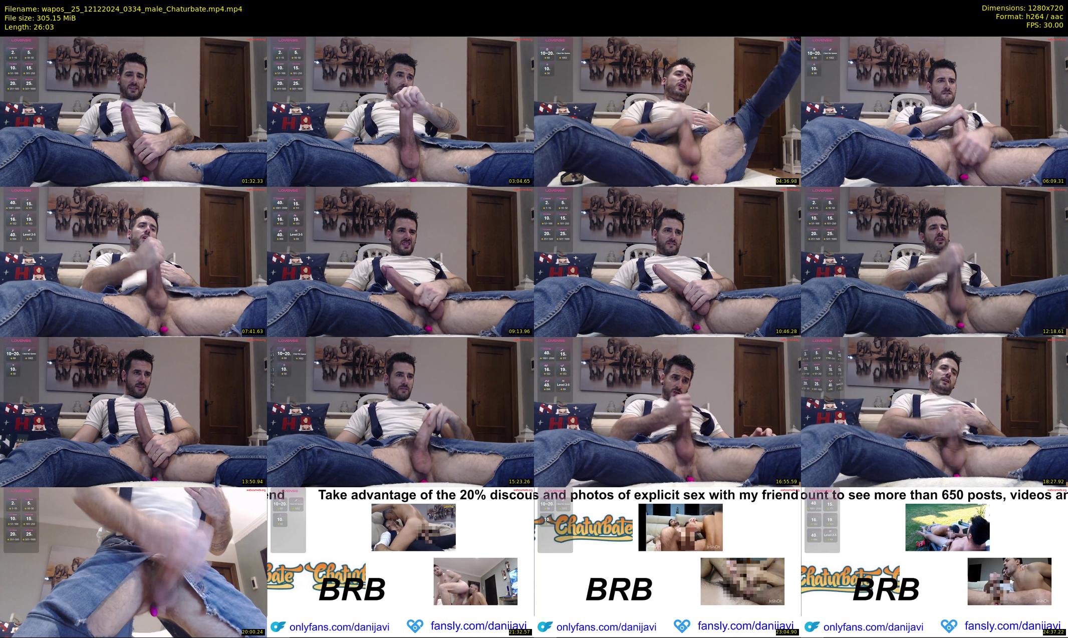wapos__25 — 27 minute Chaturbate male cam show recording, 720p, Dec 12, 2024