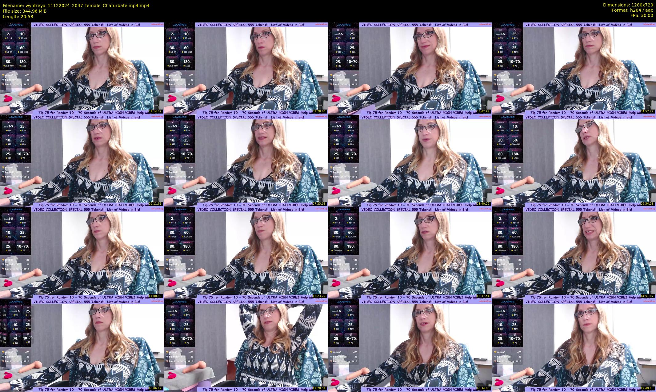 wynfreya — 21 minute Chaturbate female cam show recording, 720p, Dec 11, 2024