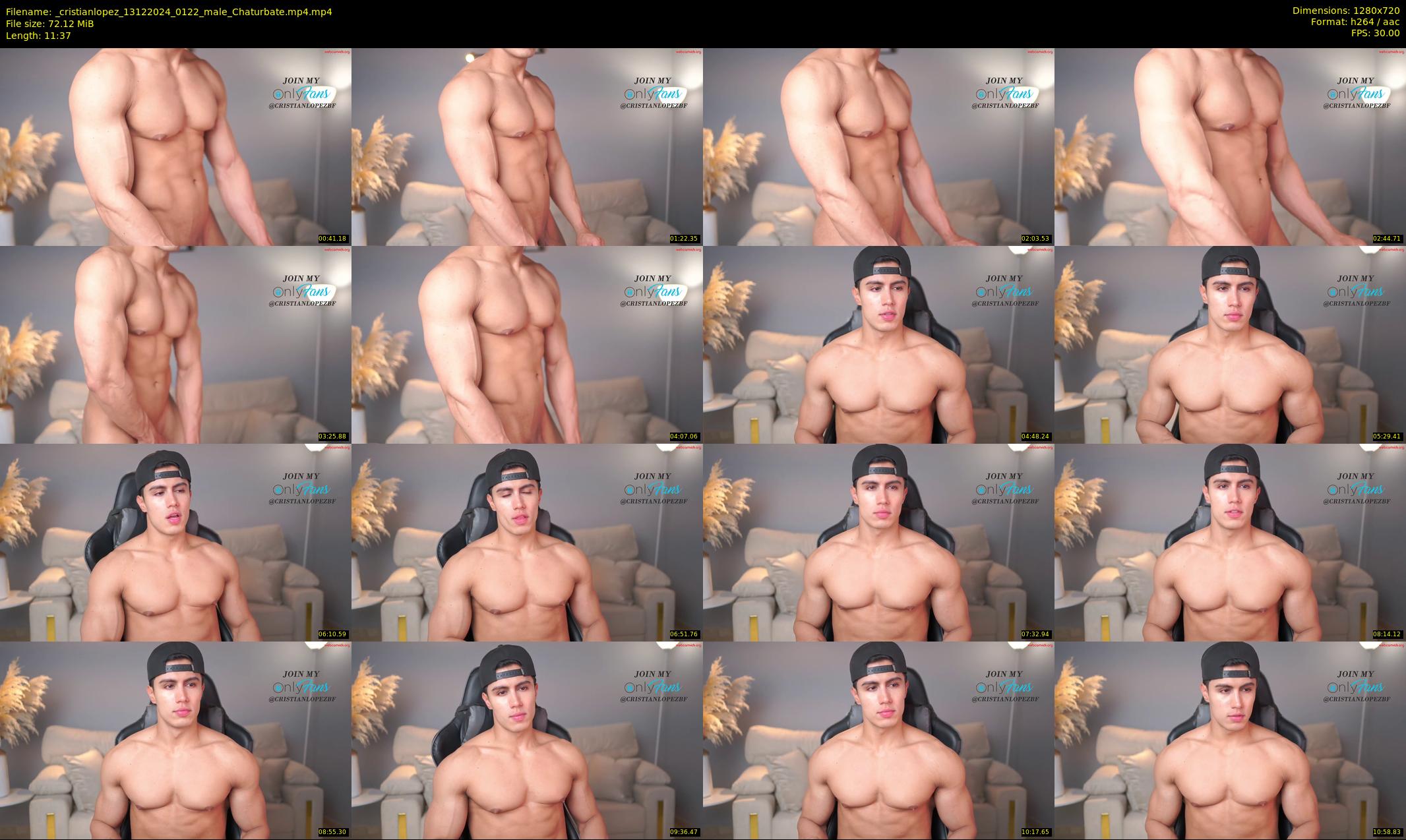_cristianlopez — 12 minute Chaturbate male cam show recording, 720p, Dec 13, 2024