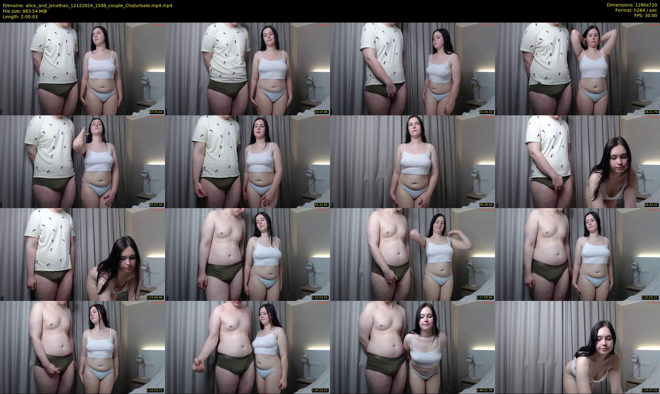 alice_and_jonathan — 121 minute Chaturbate couple cam show recording, 720p, Dec 12, 2024