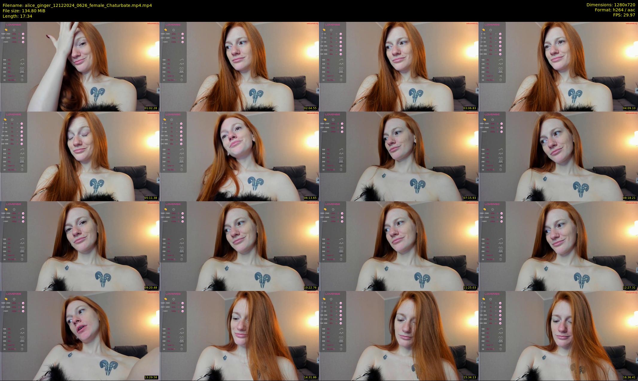 alice_ginger — 18 minute Chaturbate female cam show recording, 720p, Dec 12, 2024