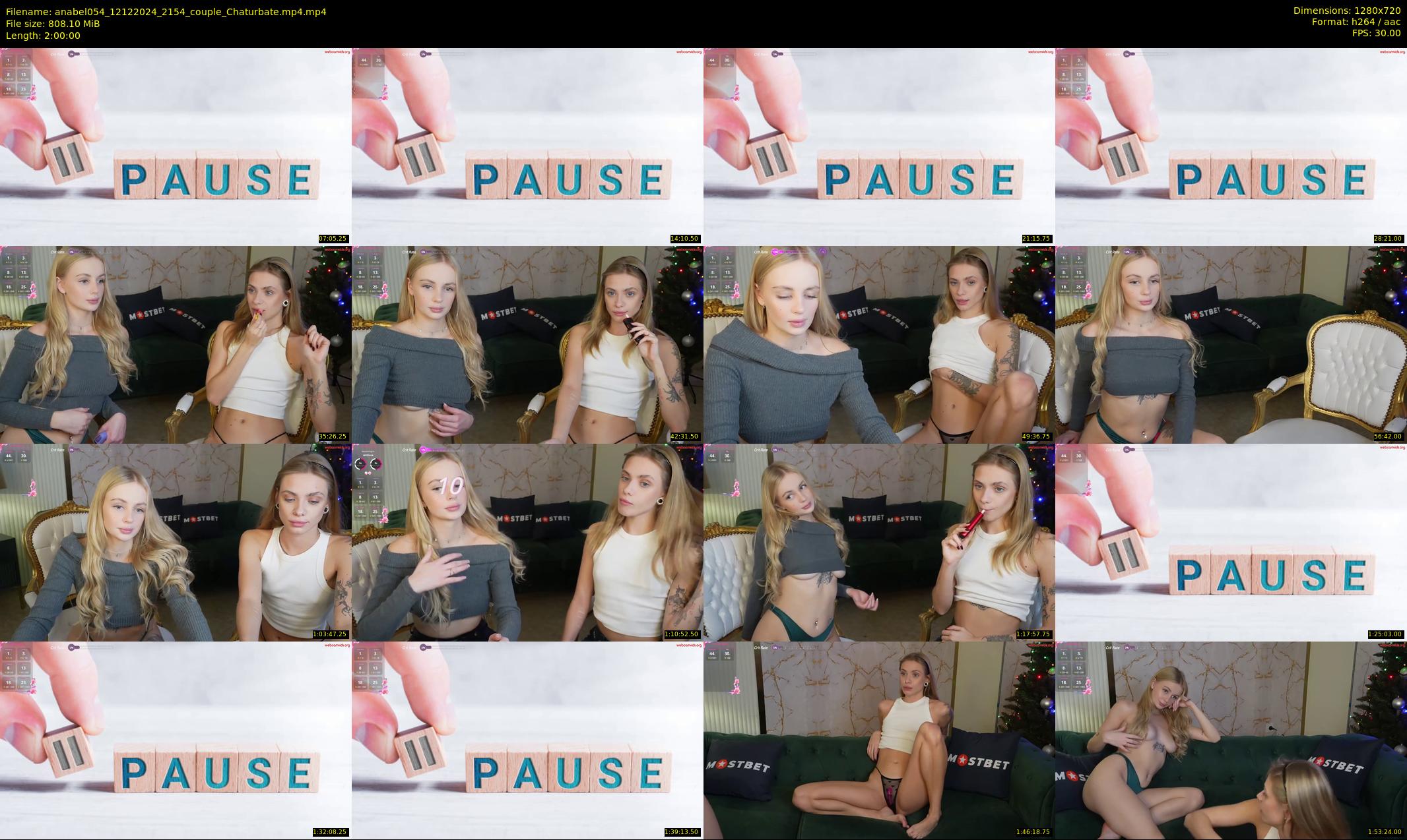 anabel054 — 120 minute Chaturbate female cam show recording, 720p, Dec 12, 2024