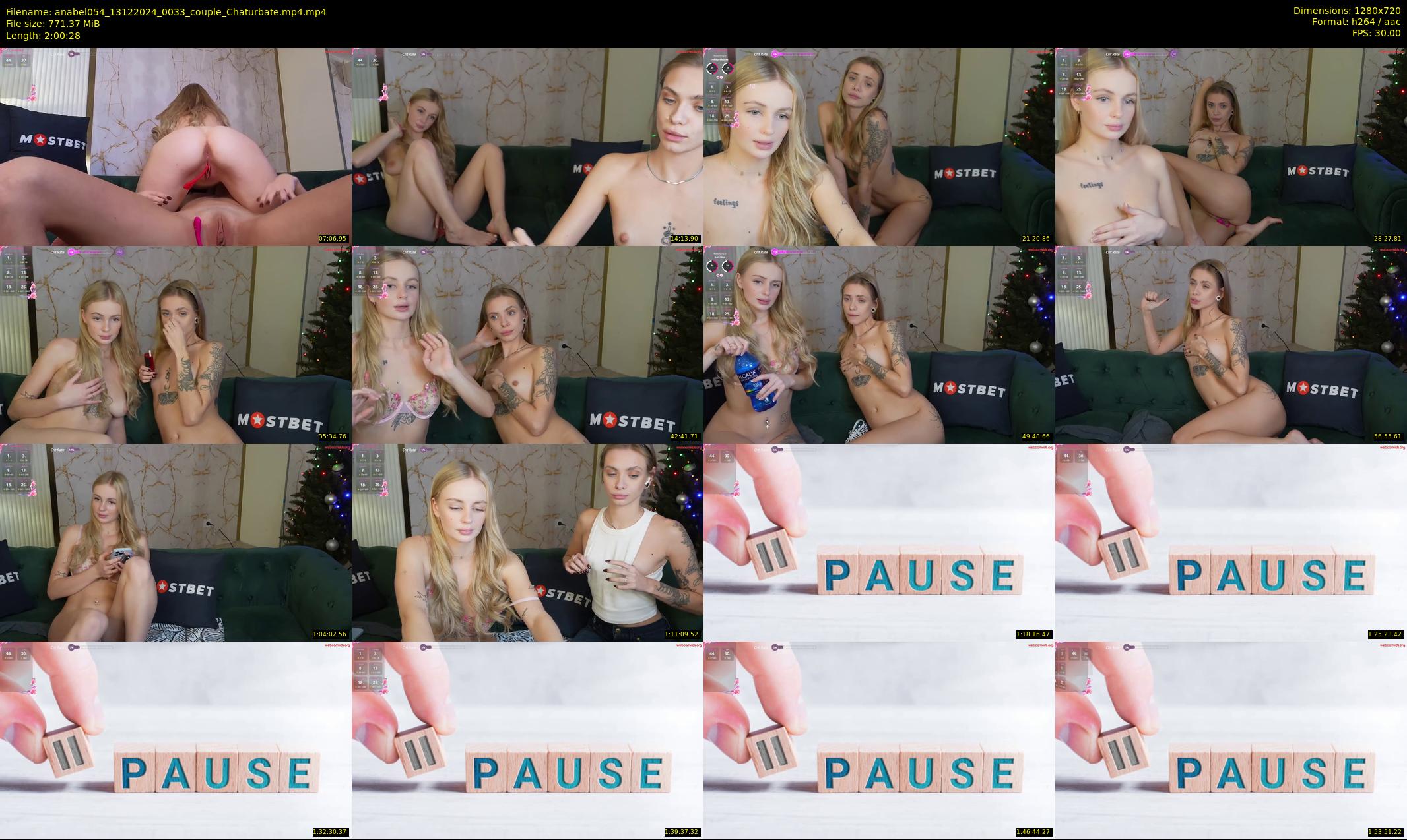 anabel054 — 121 minute Chaturbate female cam show recording, 720p, Dec 13, 2024