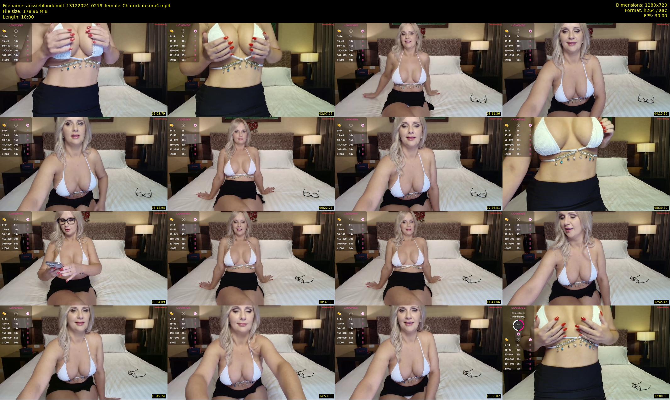 aussieblondemilf — 18 minute Chaturbate female cam show recording, 720p, Dec 13, 2024