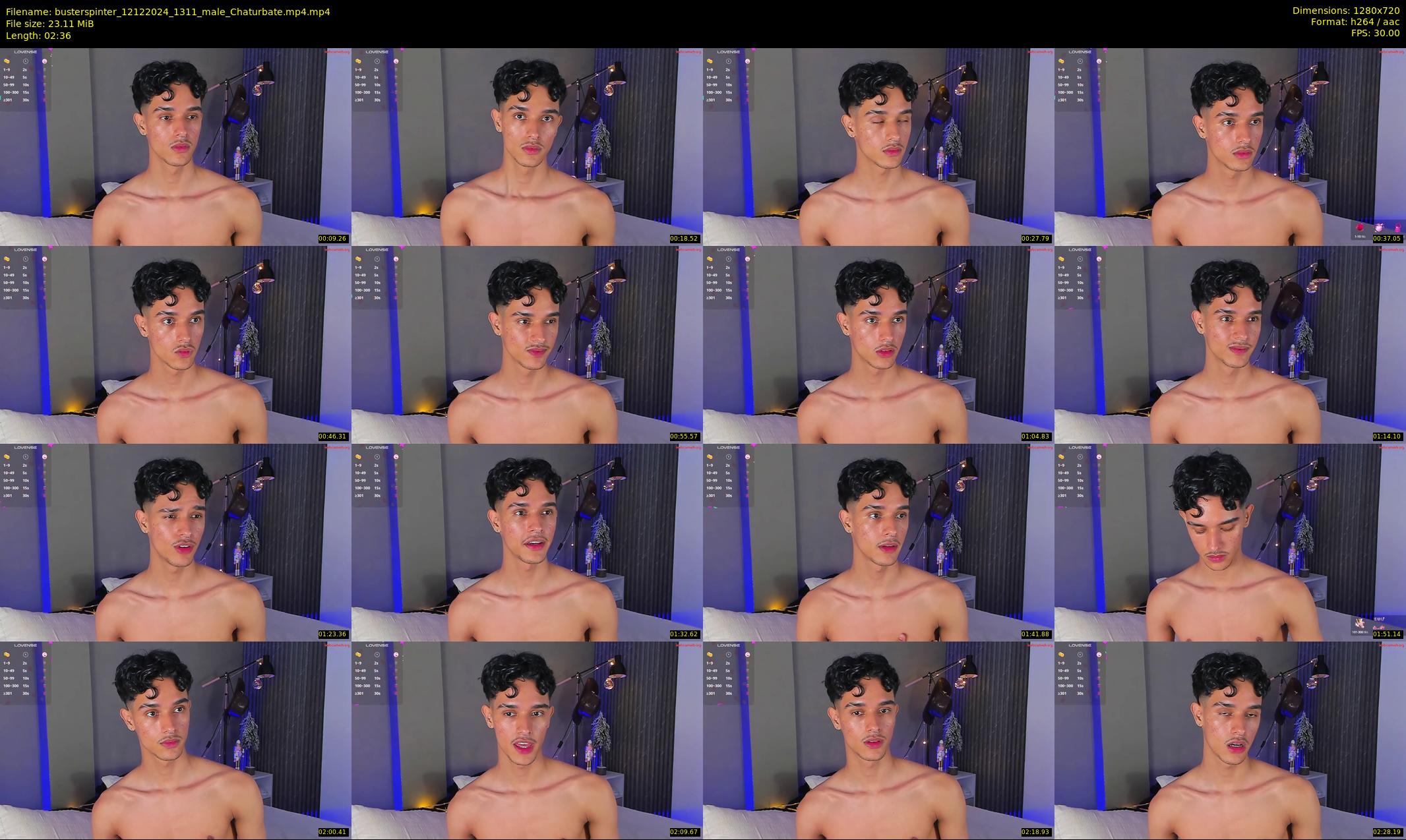 busterspinter — 3 minute Chaturbate male cam show recording, 720p, Dec 12, 2024