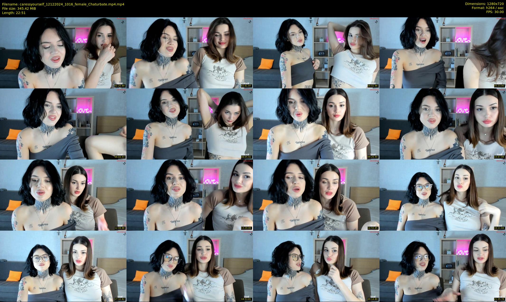 caressyourself — 23 minute Chaturbate female cam show recording, 720p, Dec 12, 2024