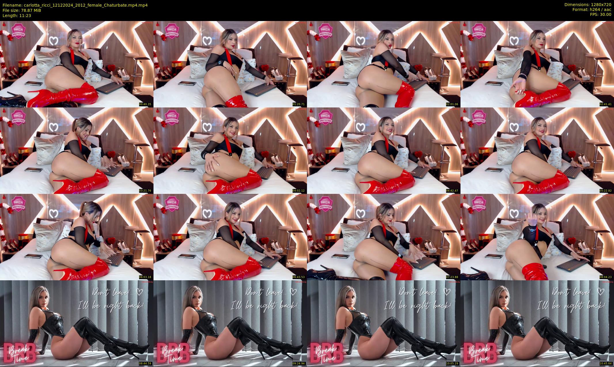 carlotta_ricci — 12 minute Chaturbate female cam show recording, 720p, Dec 12, 2024