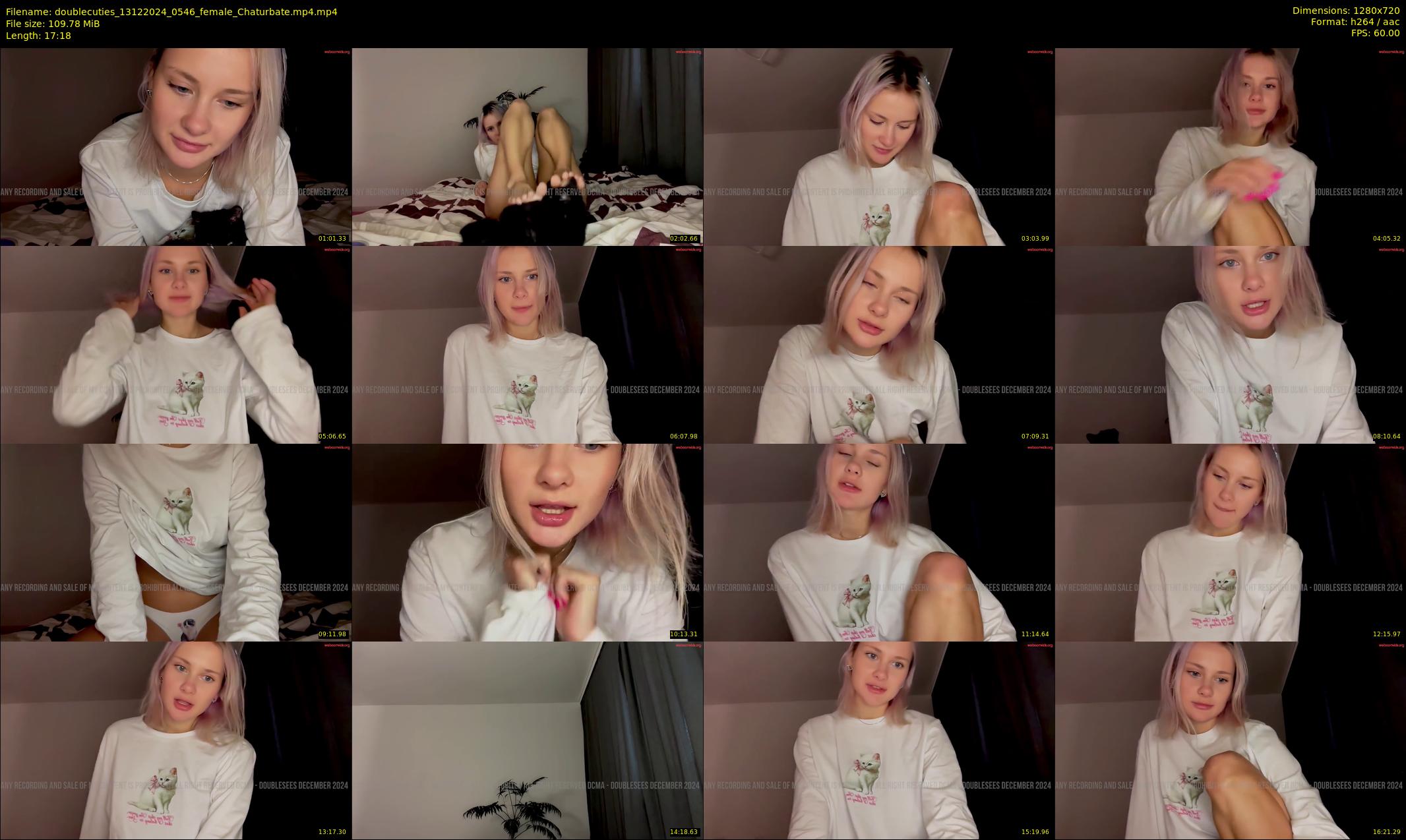 doublecuties — 18 minute Chaturbate couple cam show recording, 720p, Dec 13, 2024