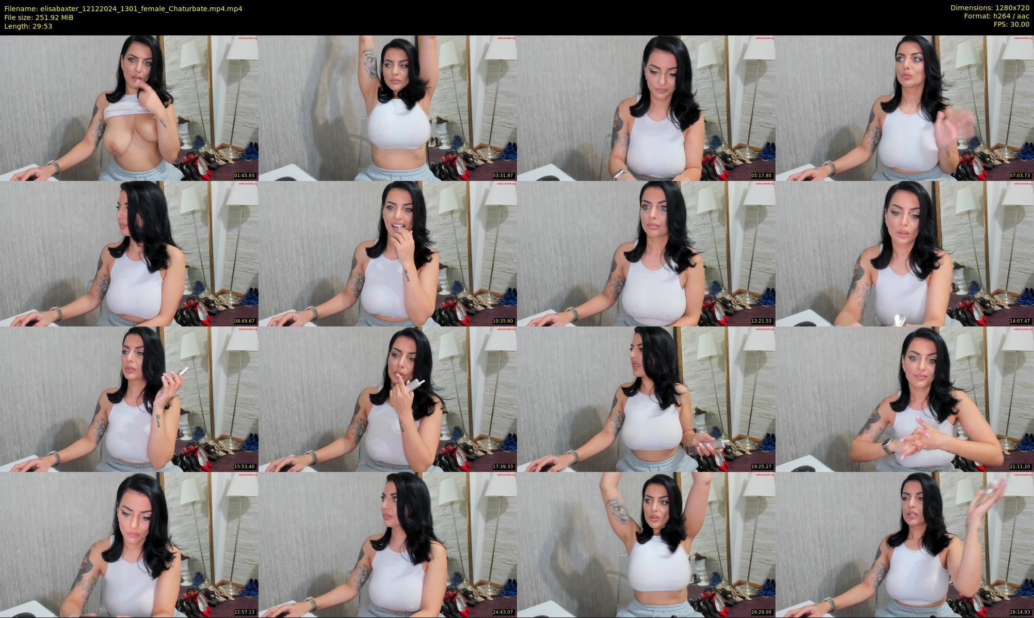 elisabaxter — 30 minute Chaturbate female cam show recording, 720p, Dec 12, 2024
