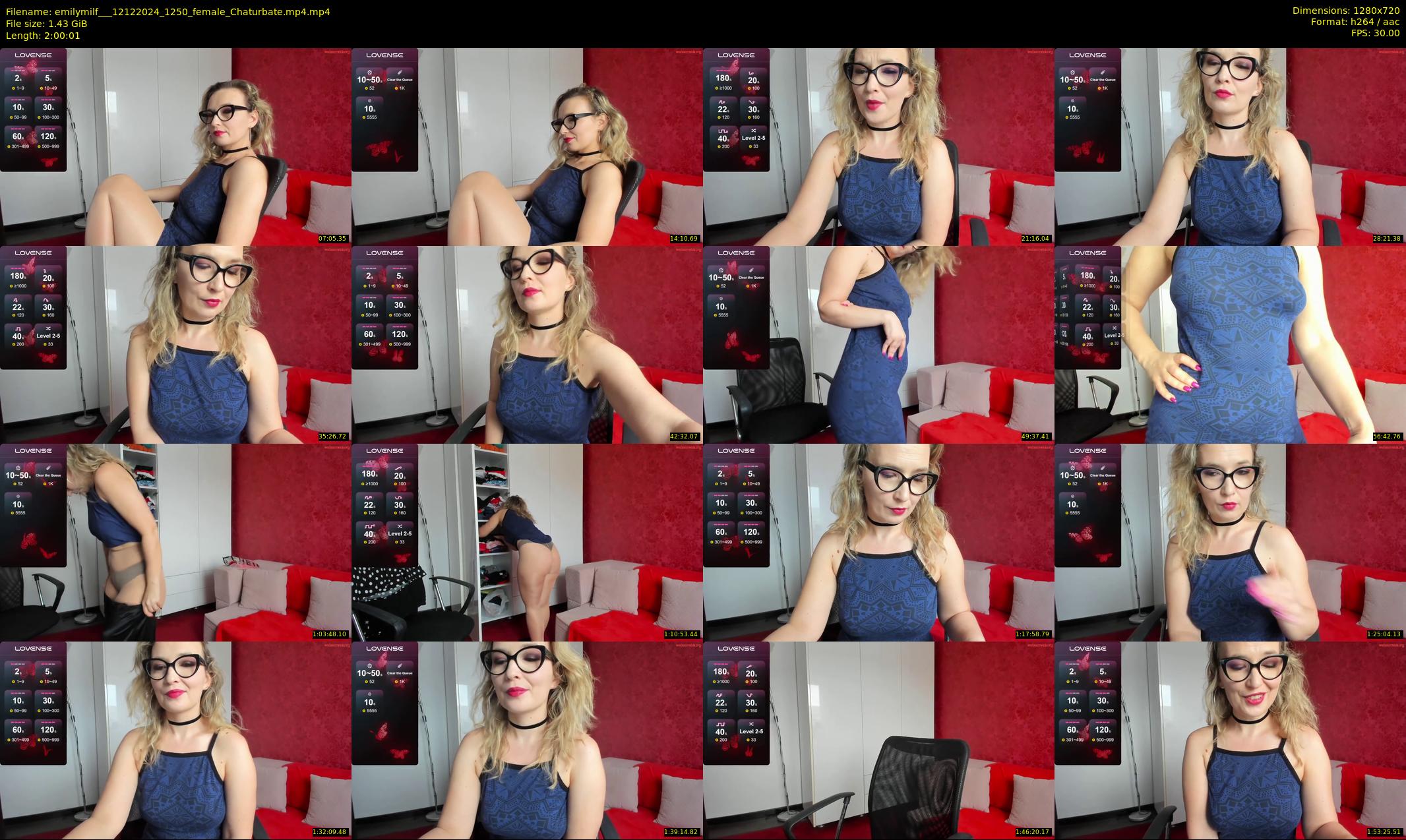emilymilf__ — 121 minute Chaturbate female cam show recording, 720p, Dec 12, 2024