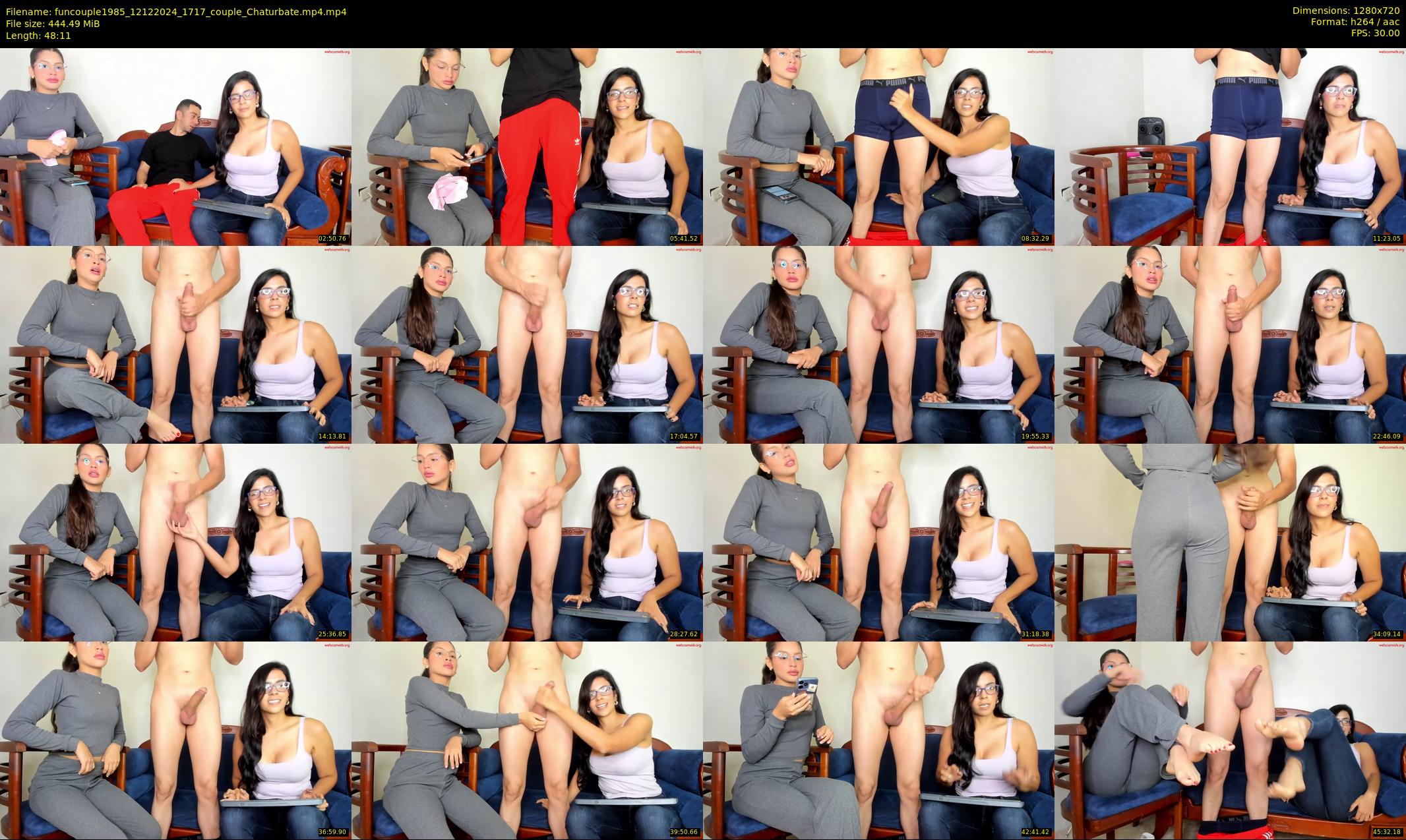 funcouple1985 — 49 minute Chaturbate couple cam show recording, 720p, Dec 12, 2024