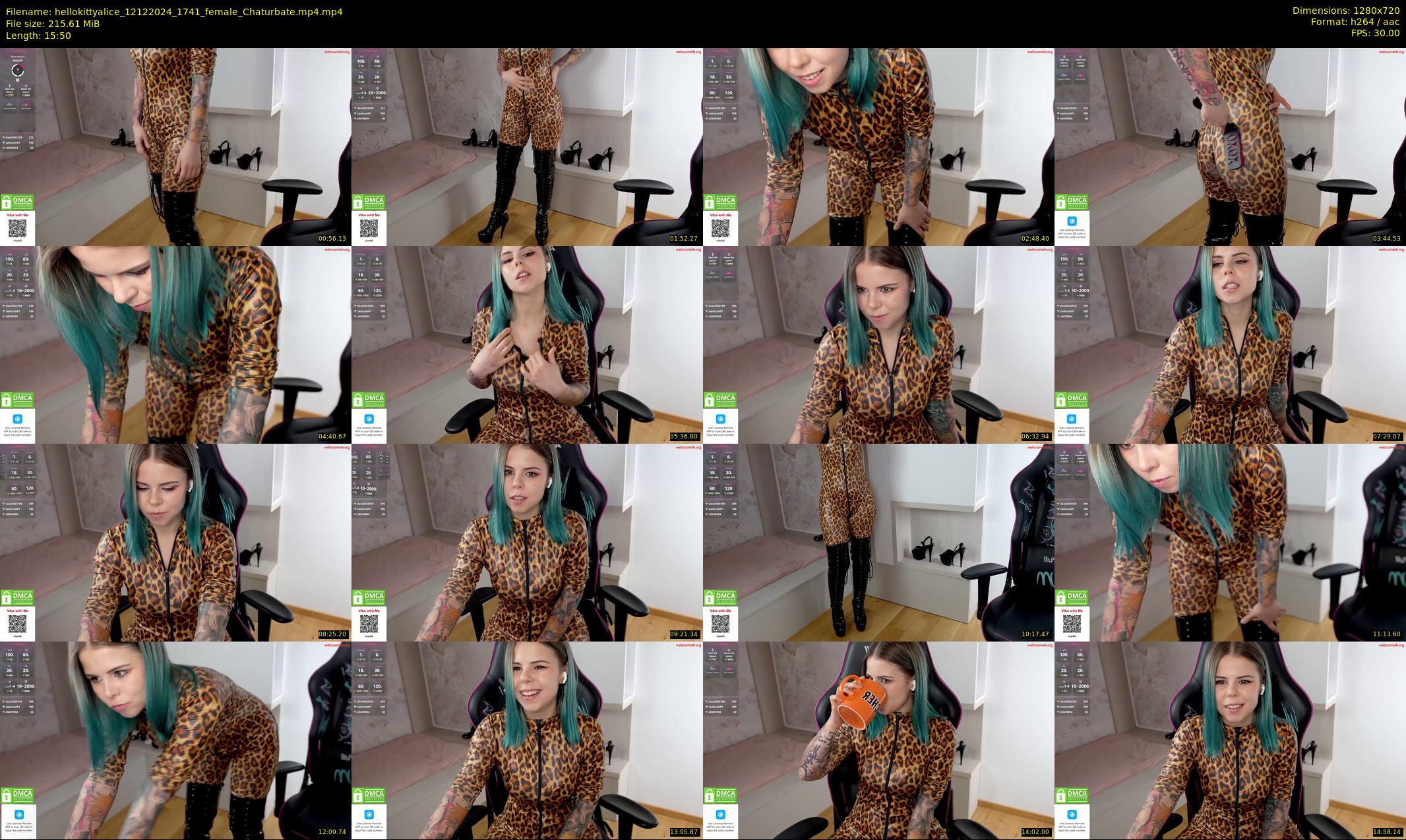 hellokittyalice — 16 minute Chaturbate female cam show recording, 720p, Dec 12, 2024