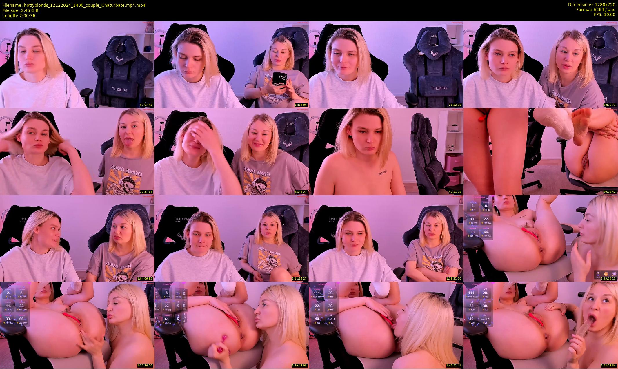 hottyblonds — 121 minute Chaturbate couple cam show recording, 720p, Dec 12, 2024