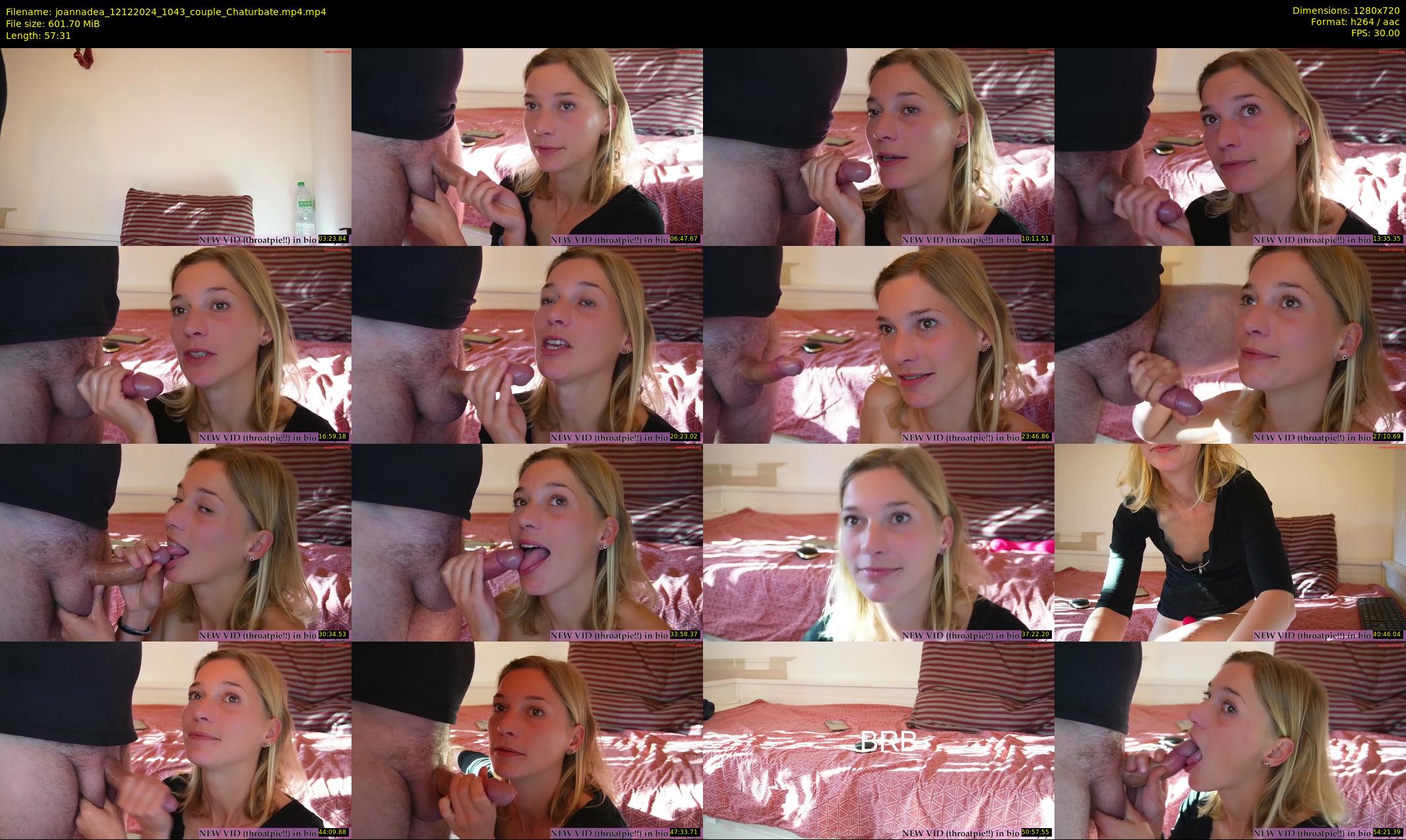 joannadea — 58 minute Chaturbate female cam show recording, 720p, Dec 12, 2024