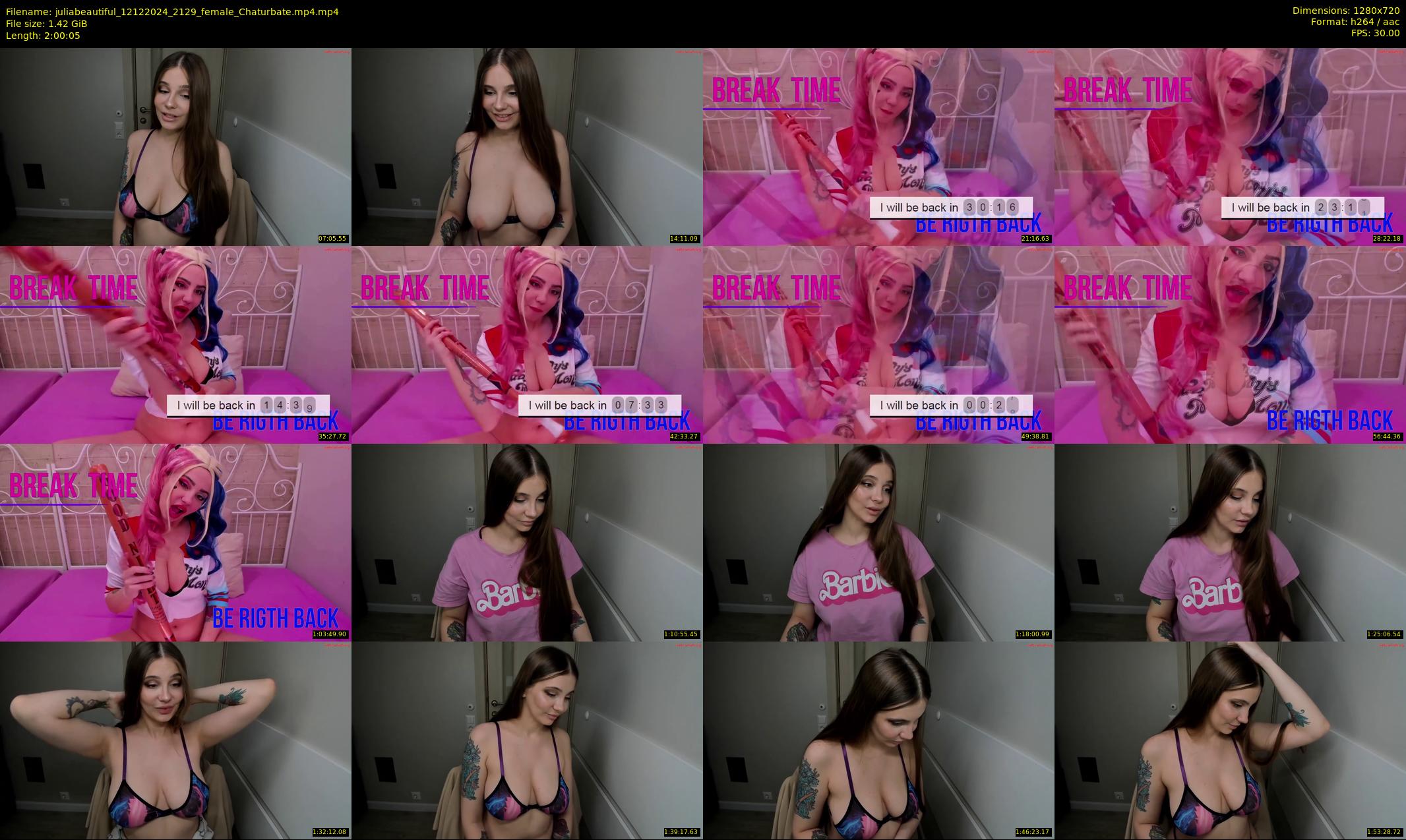 juliabeautiful — 121 minute Chaturbate female cam show recording, 720p, Dec 12, 2024