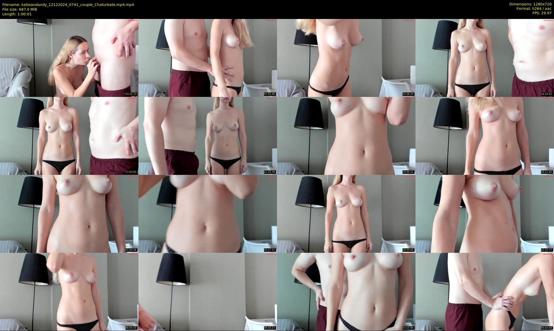 katieandandy — 61 minute Chaturbate female cam show recording, 720p, Dec 12, 2024