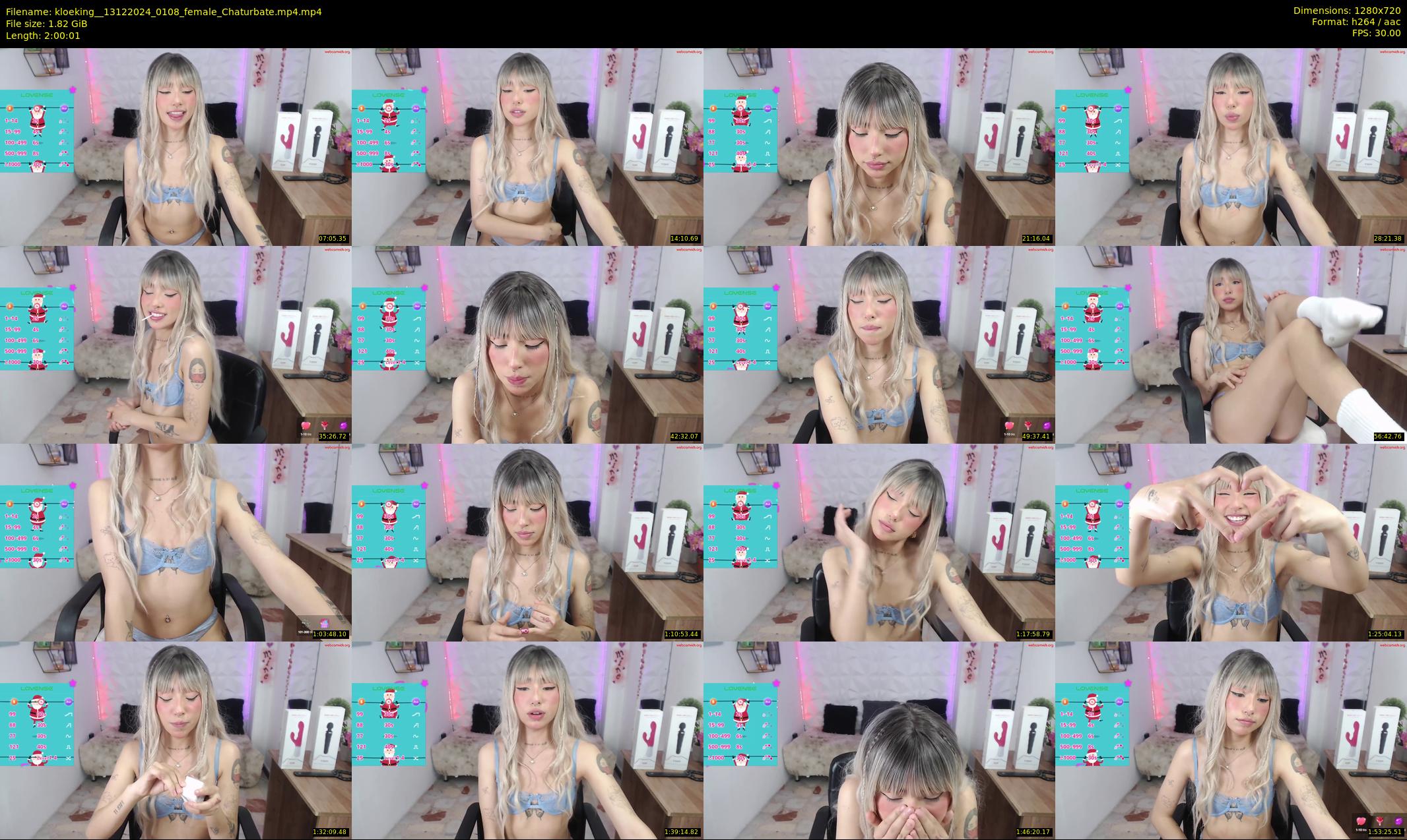 kloeking_ — 121 minute Chaturbate female cam show recording, 720p, Dec 13, 2024