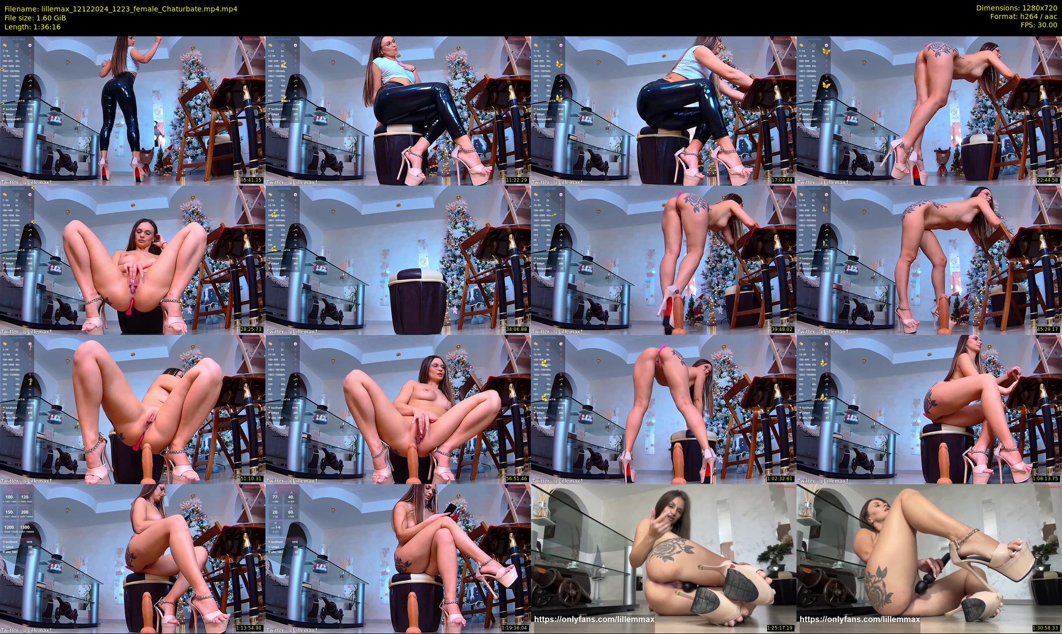 lillemax — 97 minute Chaturbate female cam show recording, 720p, Dec 12, 2024
