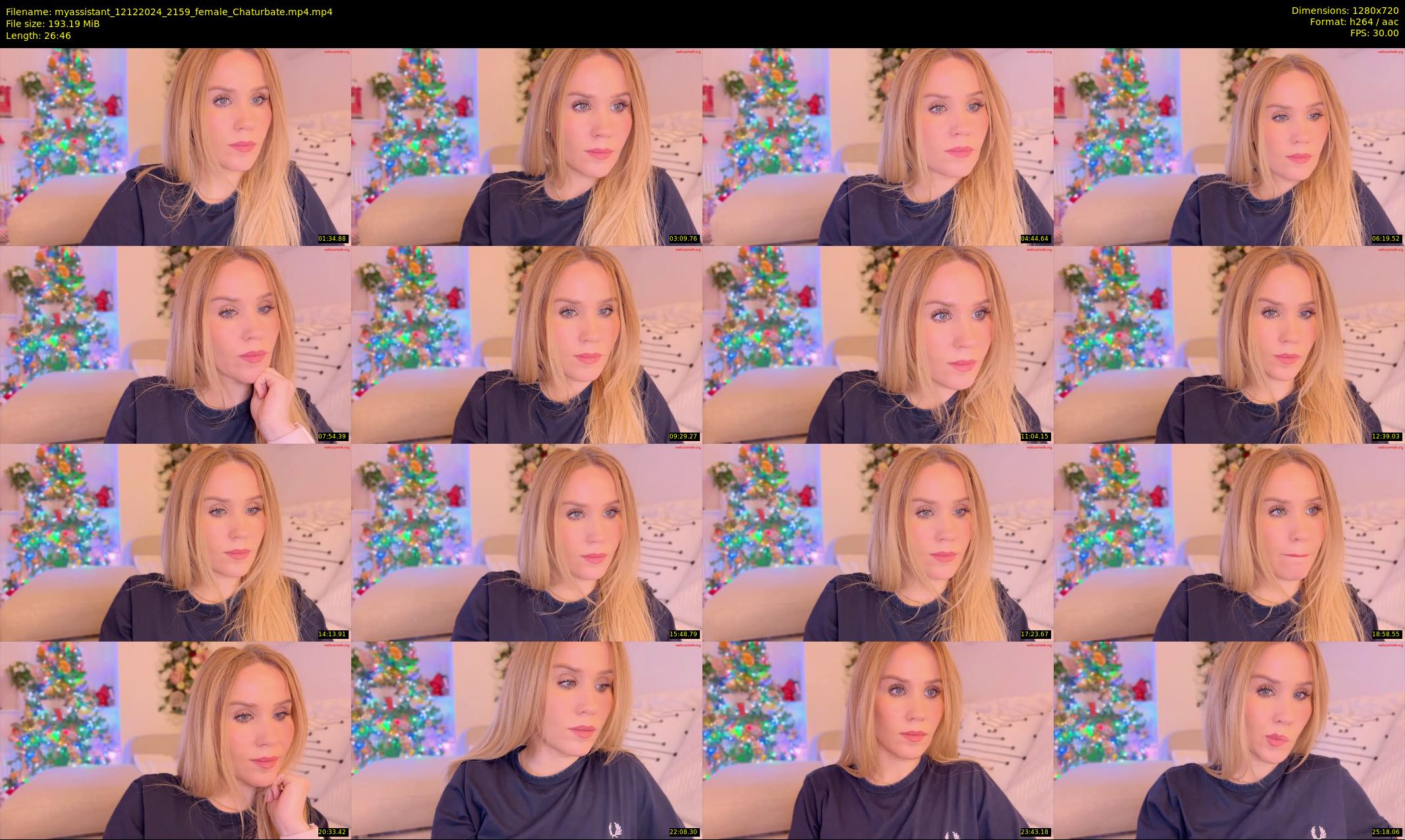 myassistant — 27 minute Chaturbate female cam show recording, 720p, Dec 12, 2024