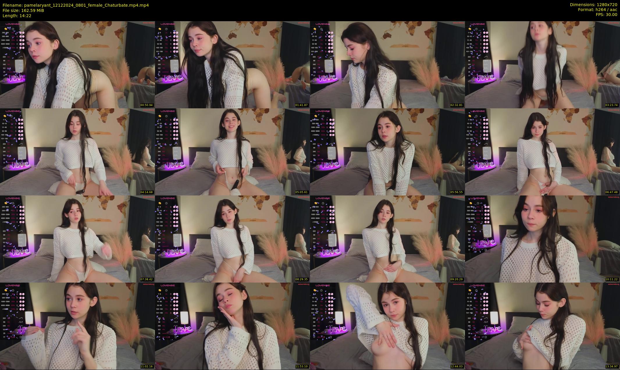 pamelaryant — 15 minute Chaturbate female cam show recording, 720p, Dec 12, 2024