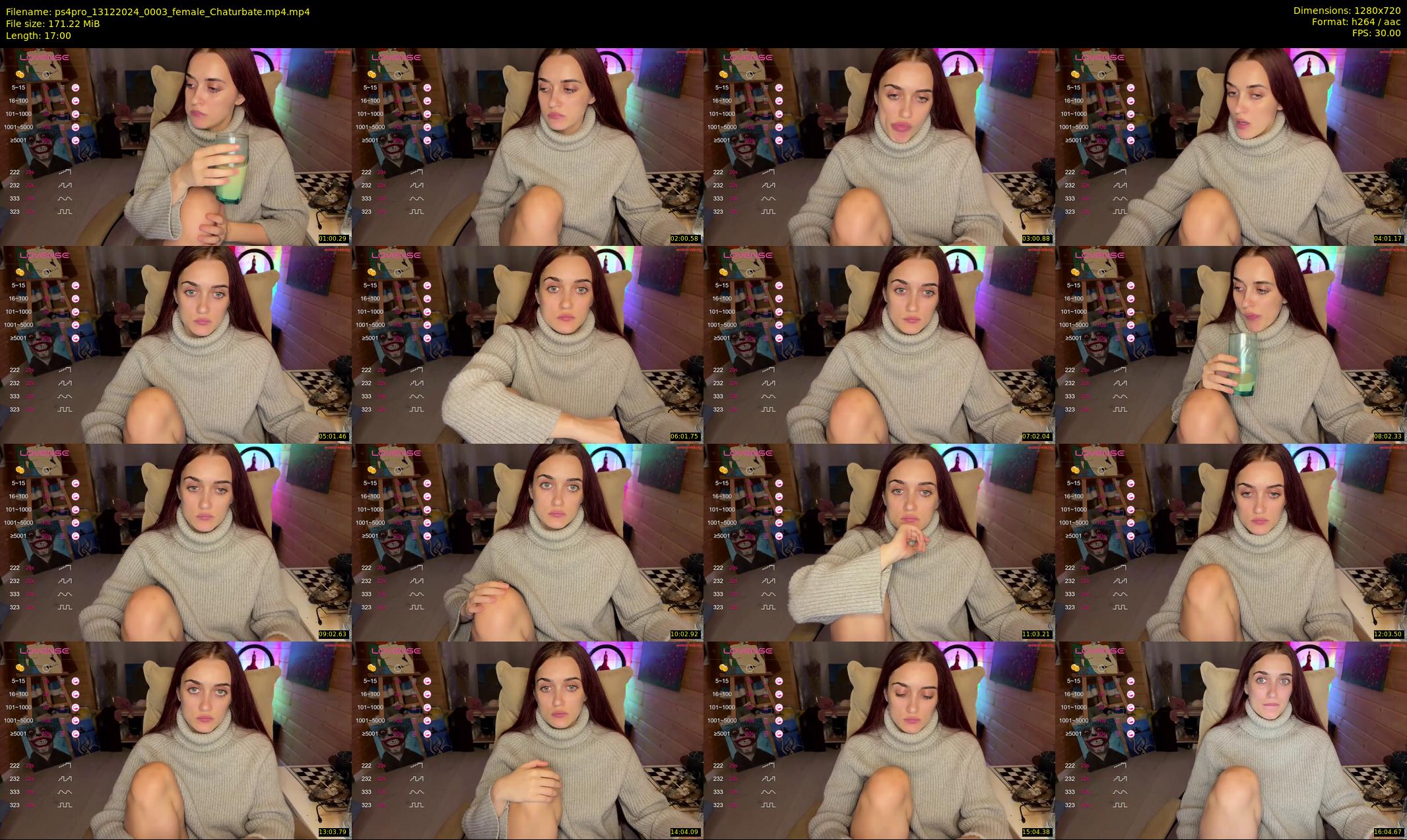 ps4pro — 17 minute Chaturbate female cam show recording, 720p, Dec 13, 2024