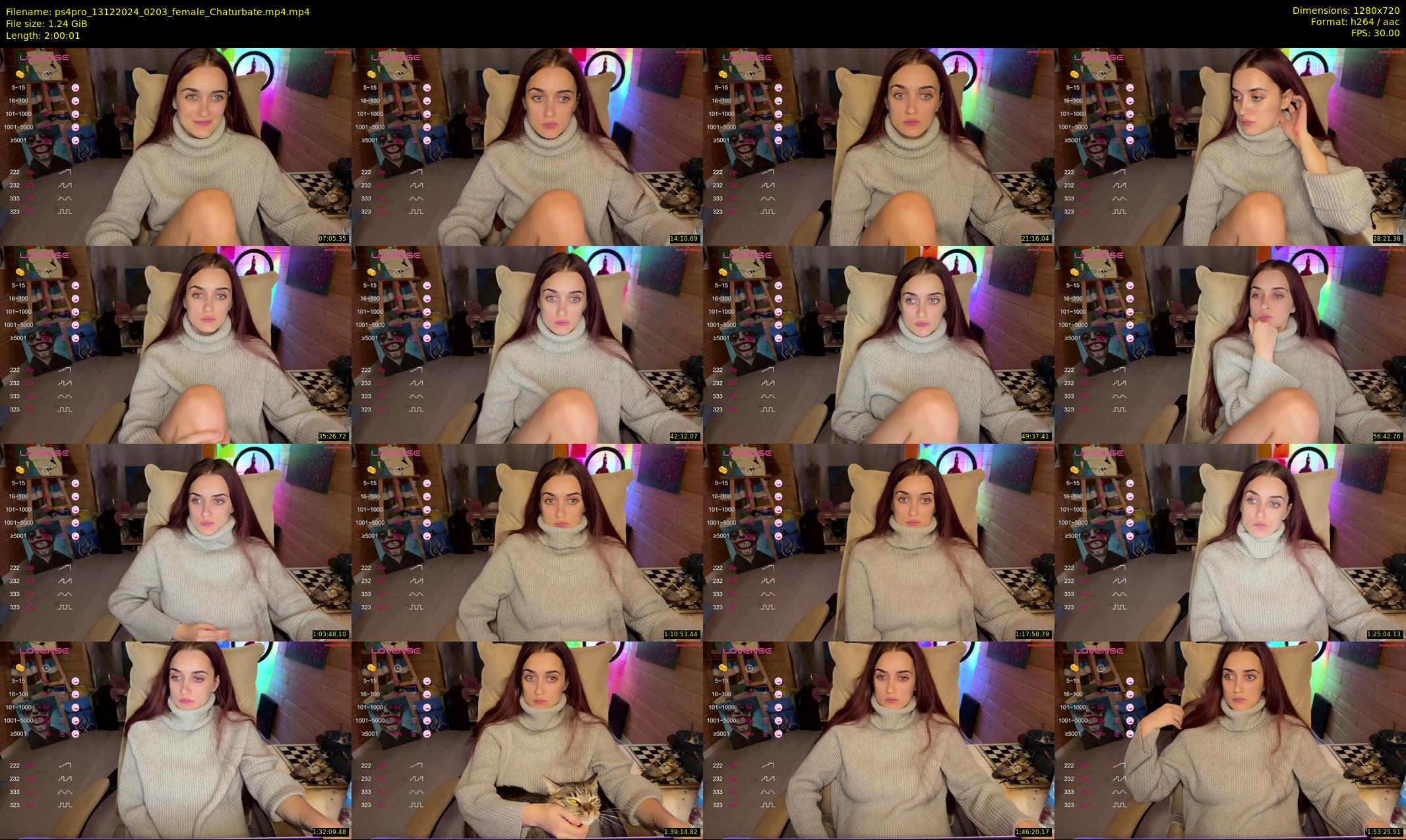 ps4pro — 121 minute Chaturbate female cam show recording, 720p, Dec 13, 2024