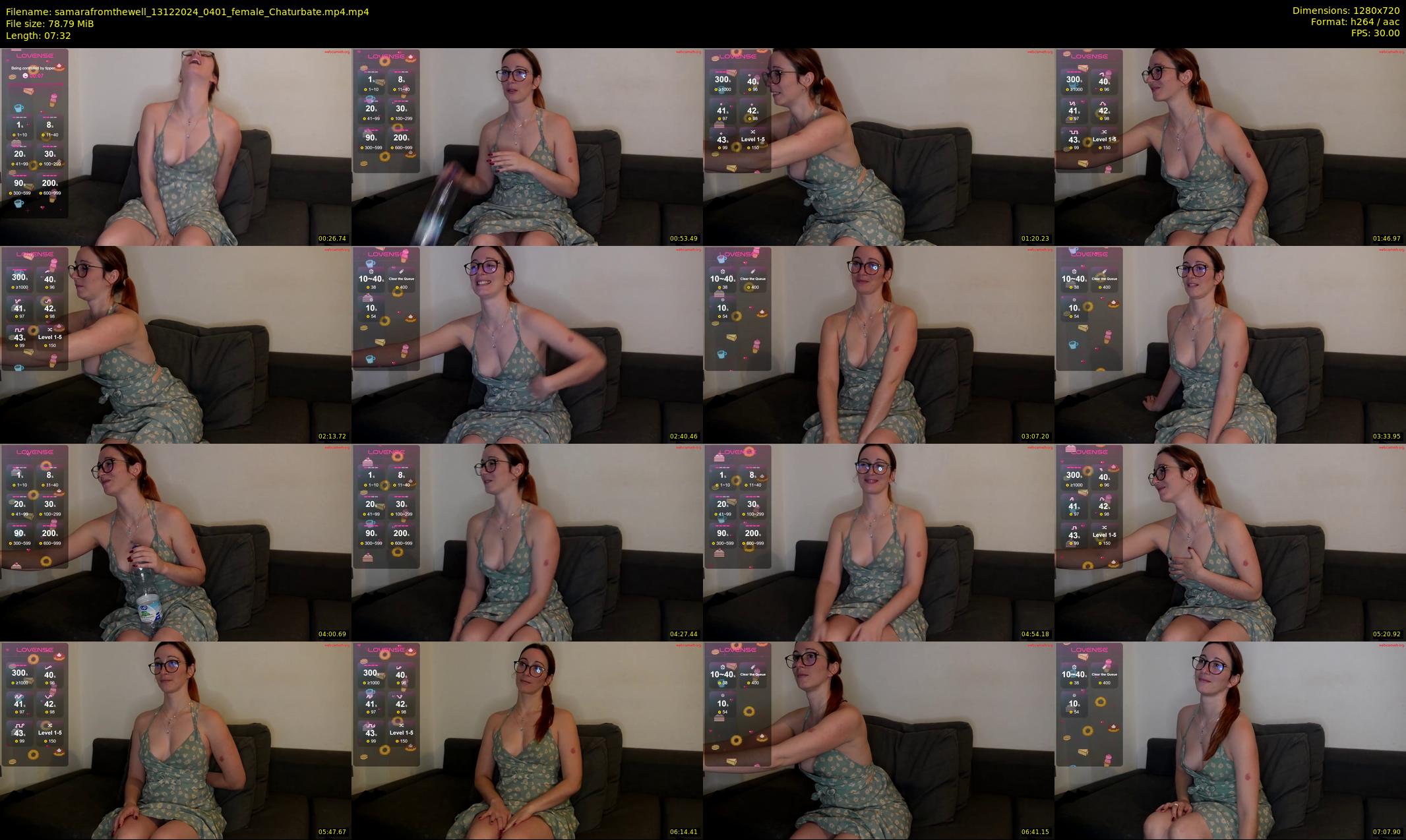 samarafromthewell — 8 minute Chaturbate female cam show recording, 720p, Dec 13, 2024