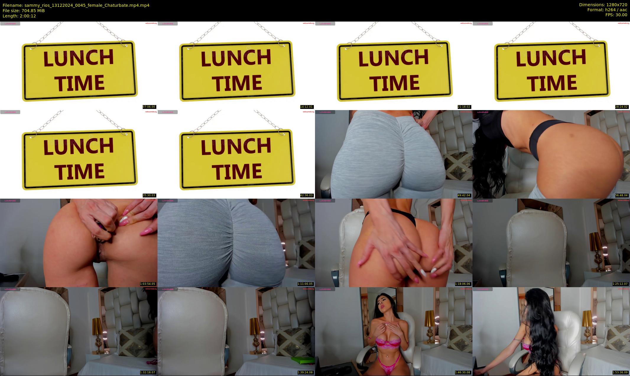 sammy_rios — 121 minute Chaturbate female cam show recording, 720p, Dec 13, 2024