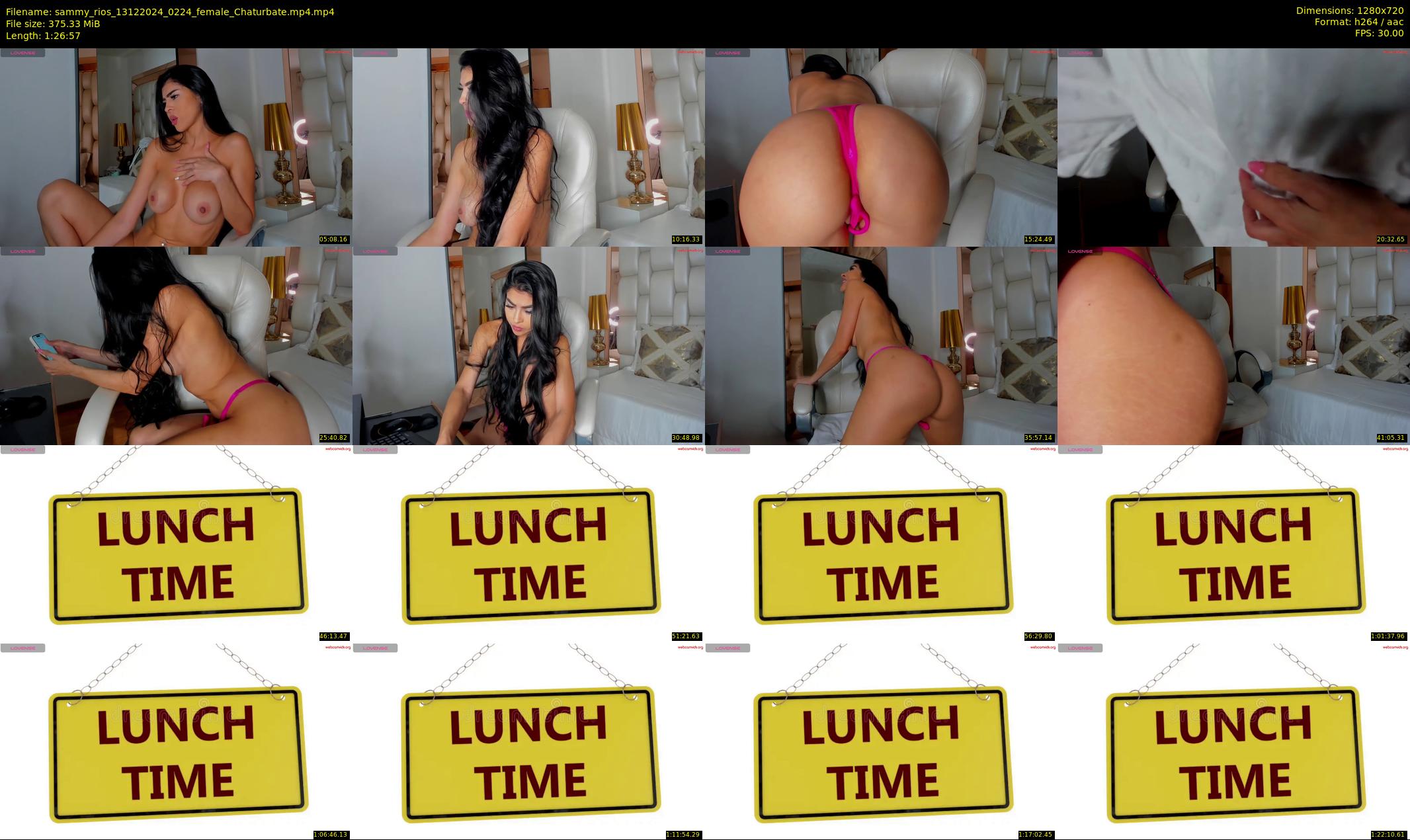 sammy_rios — 87 minute Chaturbate female cam show recording, 720p, Dec 13, 2024