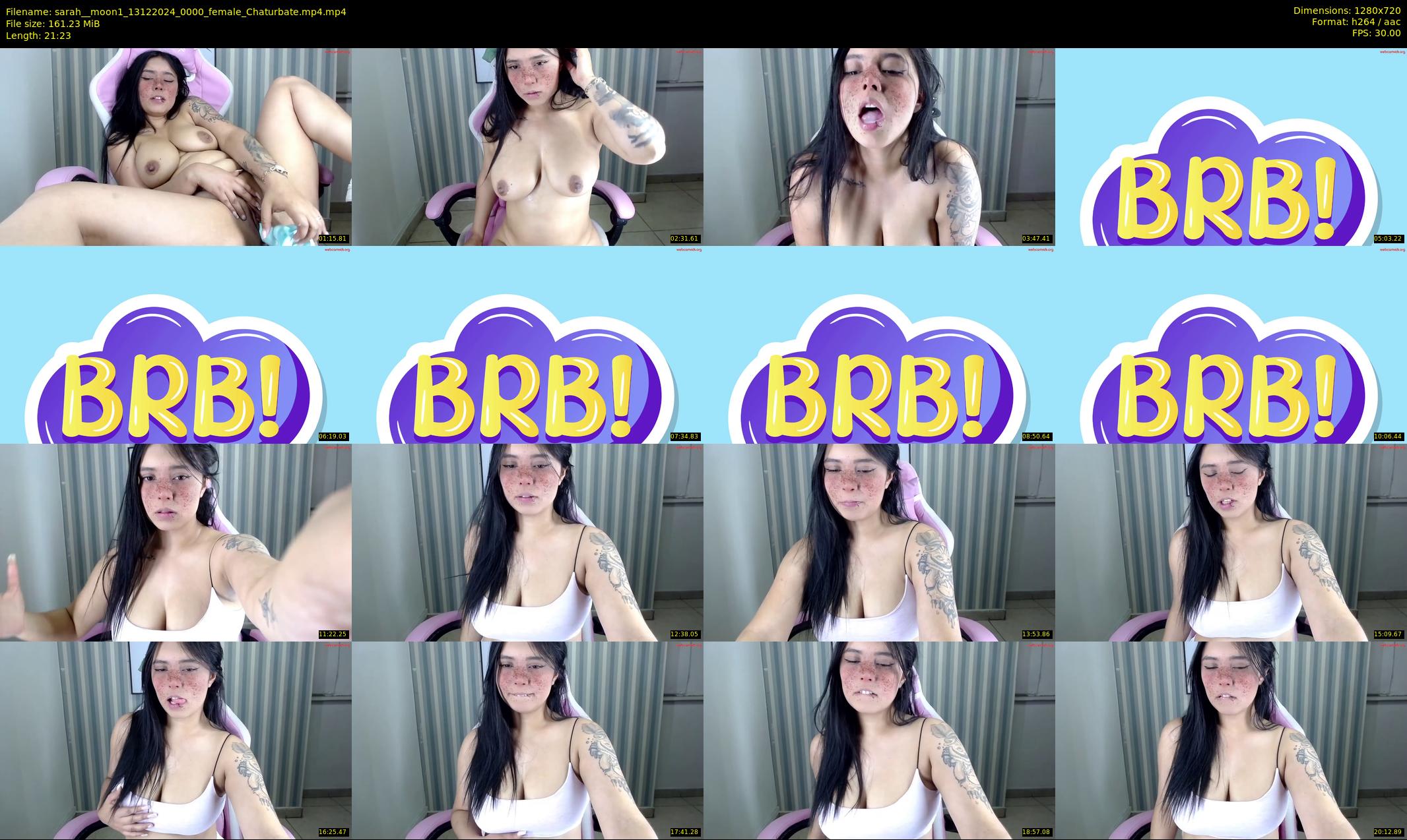 sarah__moon1 — 22 minute Chaturbate female cam show recording, 720p, Dec 13, 2024