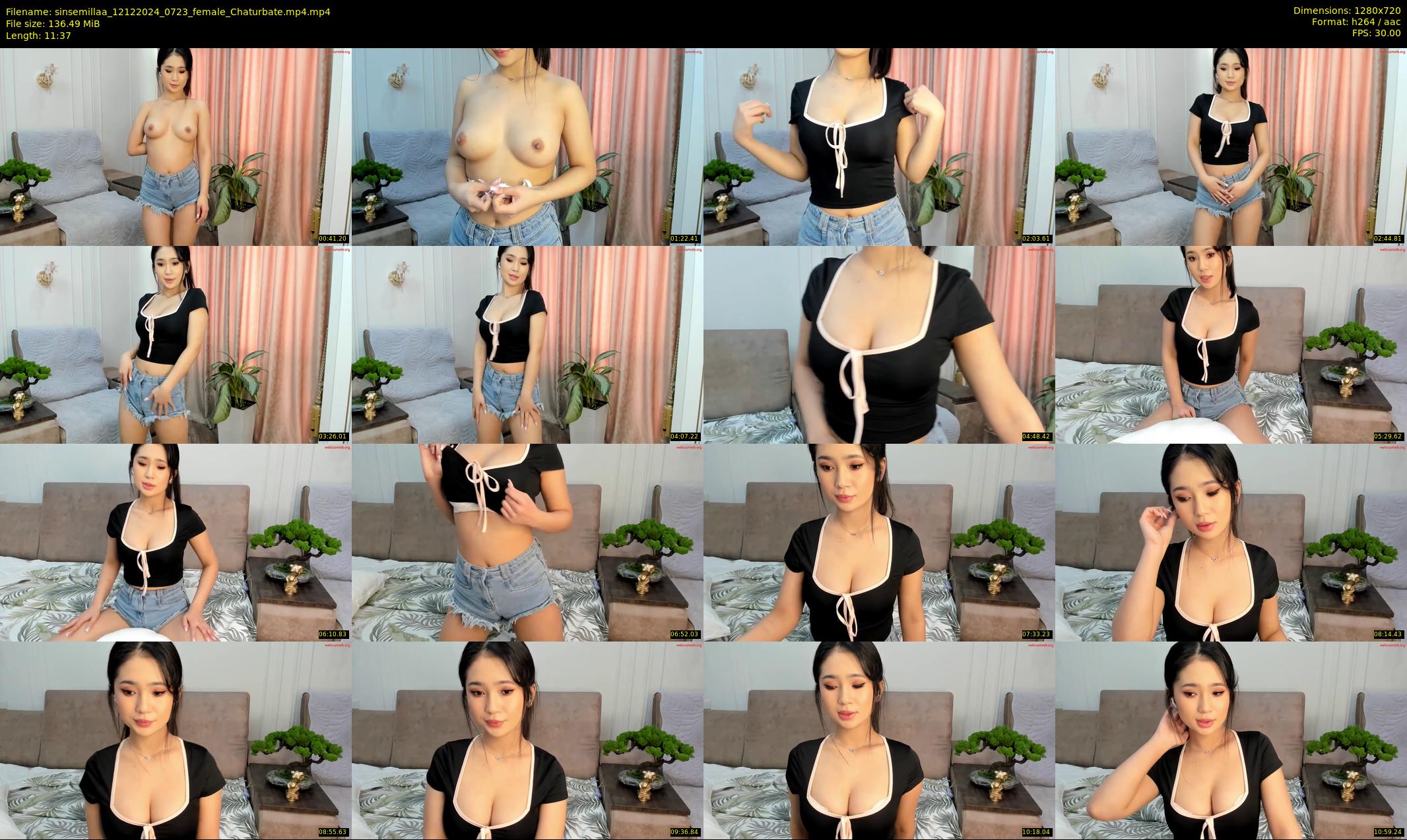 sinsemillaa — 12 minute Chaturbate female cam show recording, 720p, Dec 12, 2024