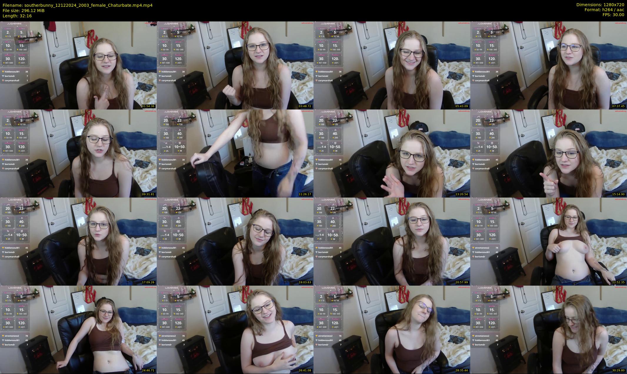 southerbunny — 33 minute Chaturbate female cam show recording, 720p, Dec 12, 2024