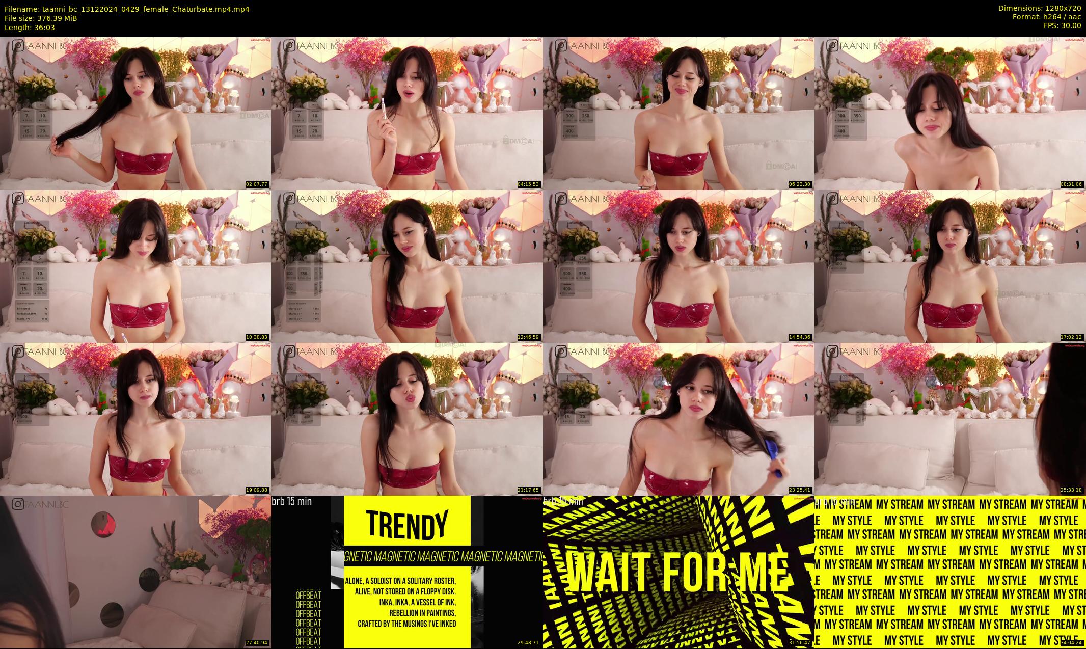 taanni_bc — 37 minute Chaturbate female cam show recording, 720p, Dec 13, 2024