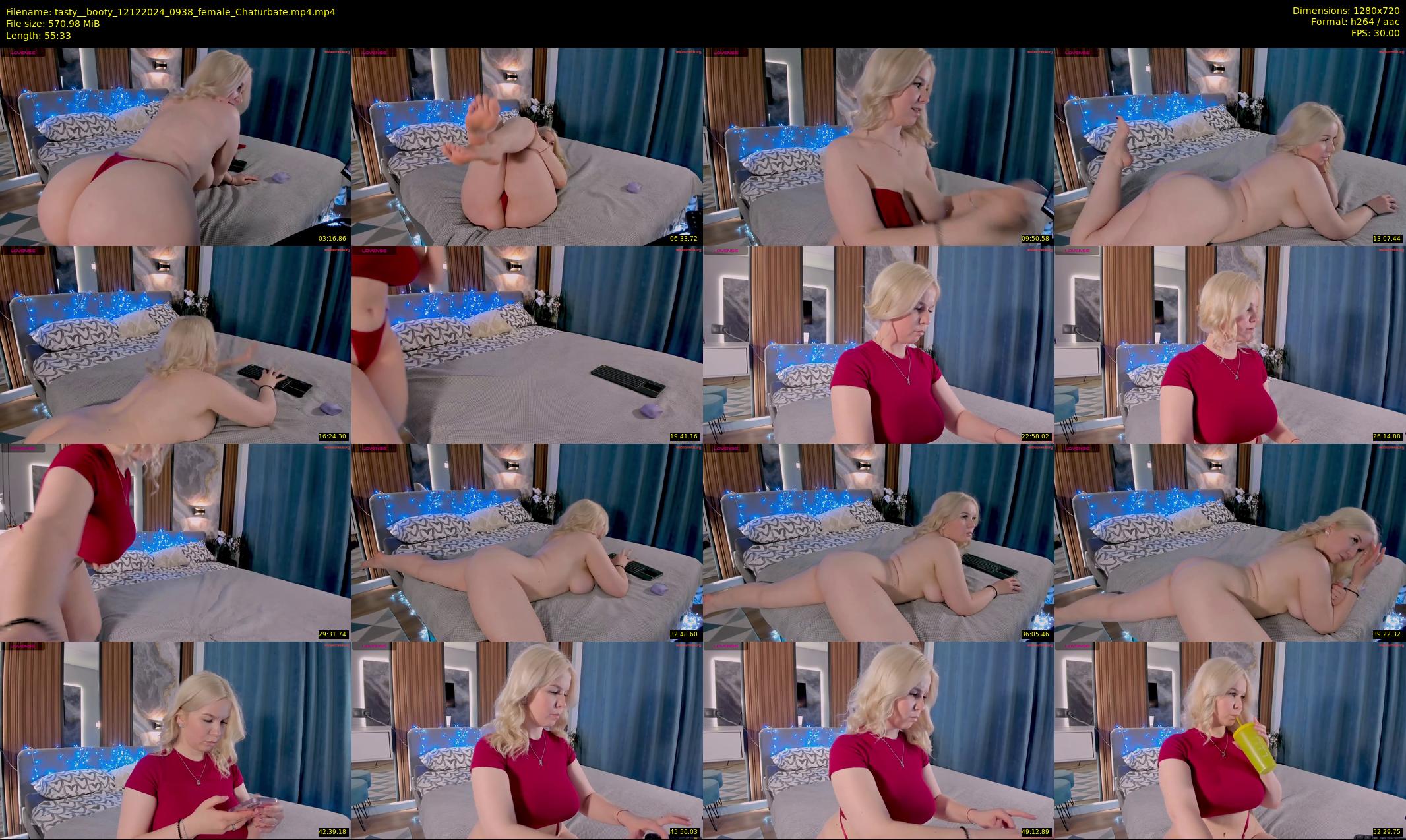tasty__booty — 56 minute Chaturbate female cam show recording, 720p, Dec 12, 2024